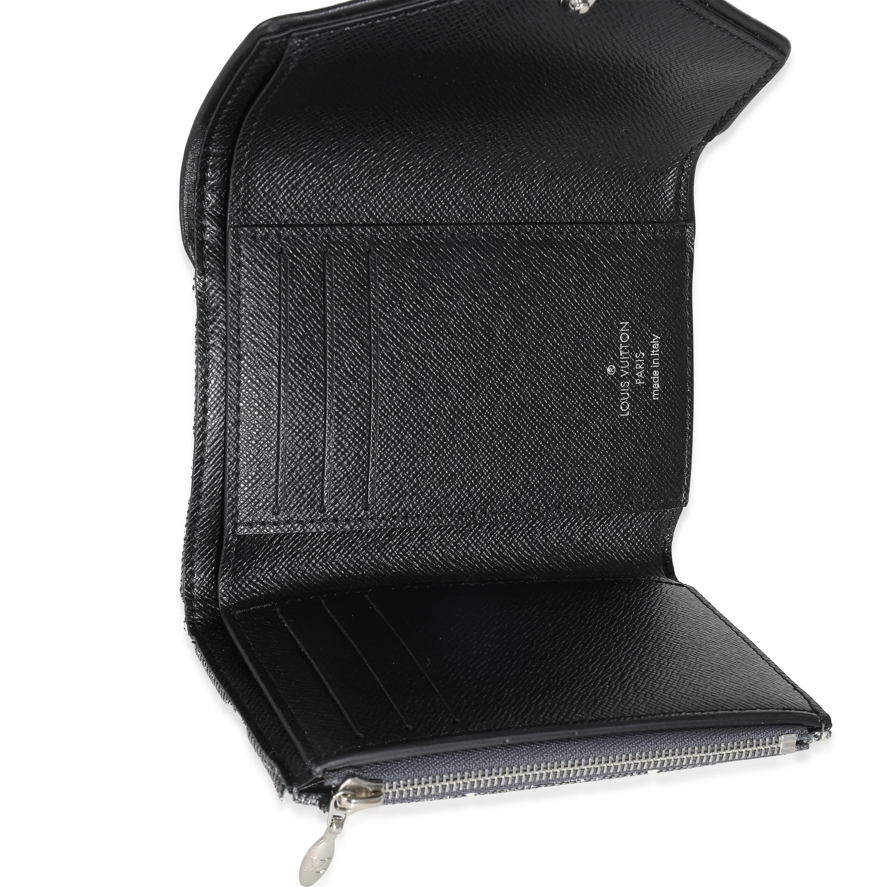 Louis Vuitton Black Denim Monogram Jacquard Victorine Wallet - Image 8