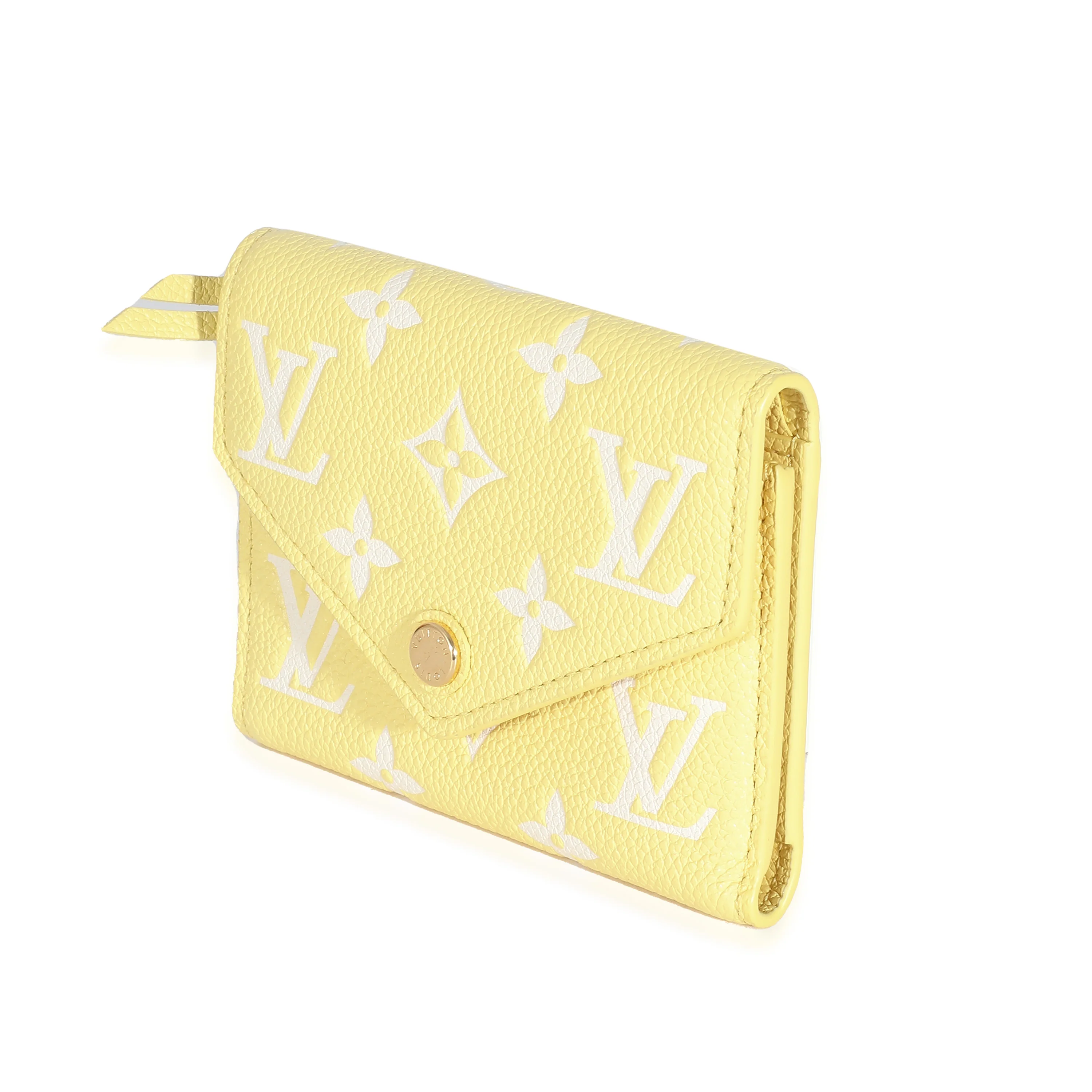 Louis Vuitton Lemon Curd Monogram Empreinte Victorine Wallet - Image 2