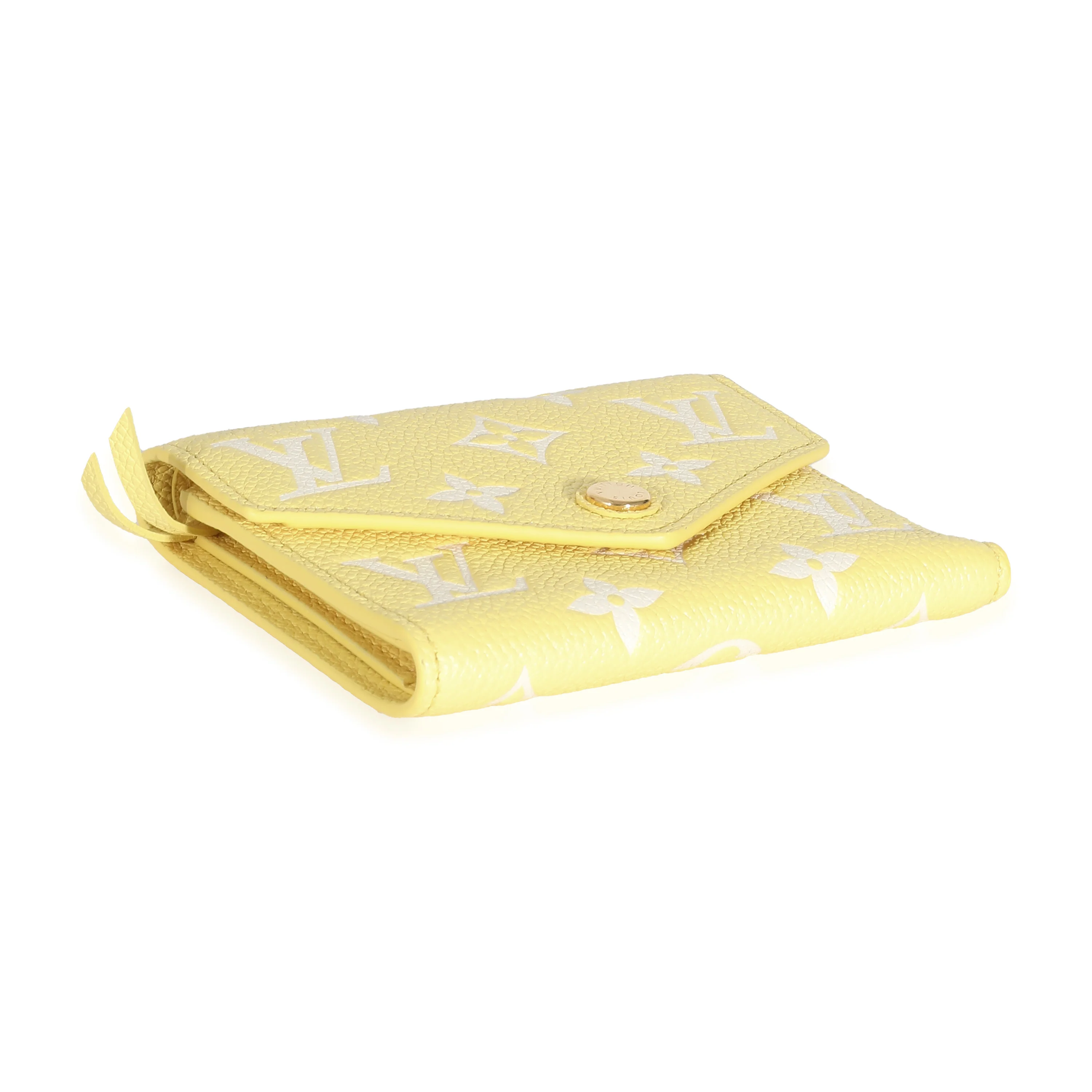 Louis Vuitton Lemon Curd Monogram Empreinte Victorine Wallet - Image 3