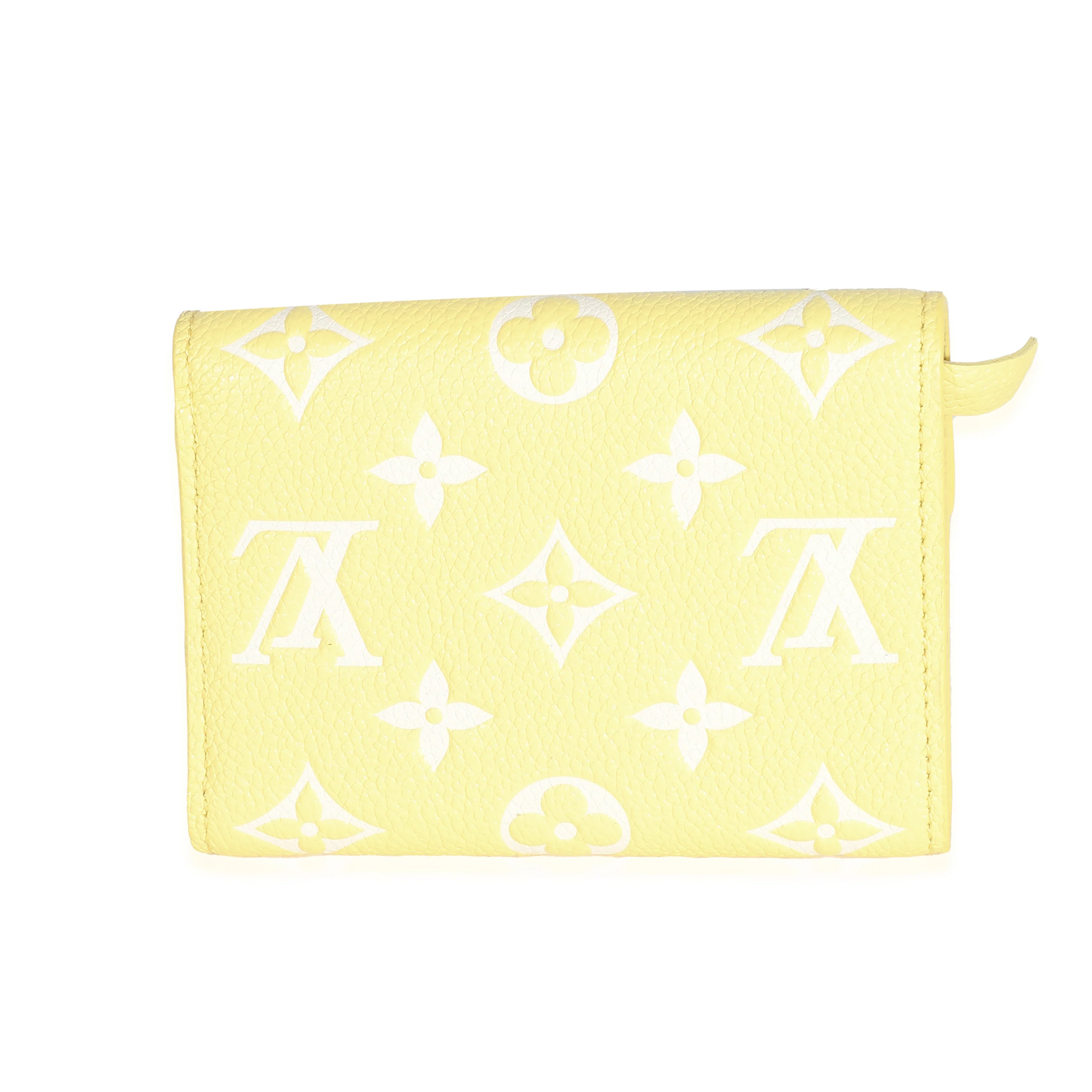 Louis Vuitton Lemon Curd Monogram Empreinte Victorine Wallet - Image 4