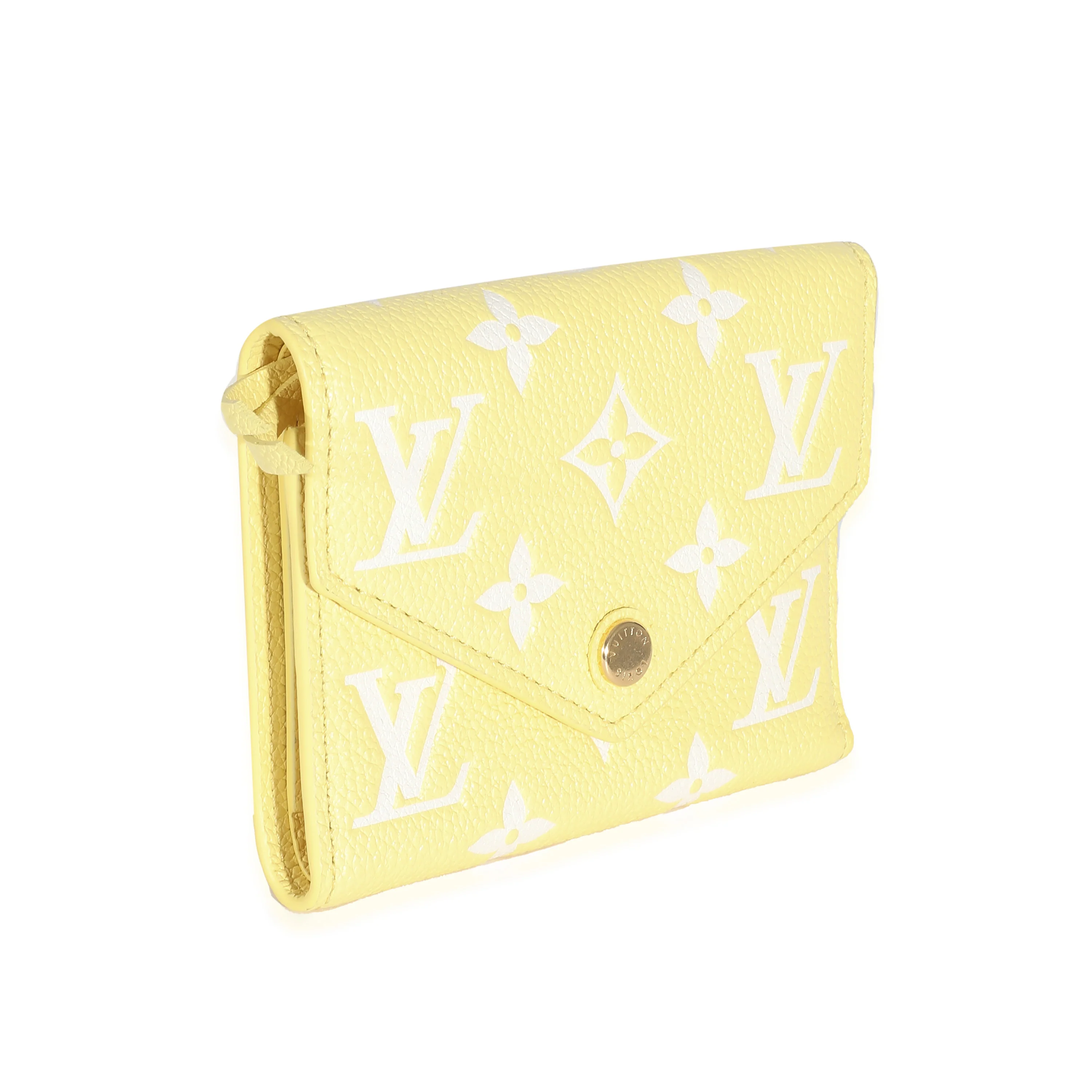 Louis Vuitton Lemon Curd Monogram Empreinte Victorine Wallet - Image 7