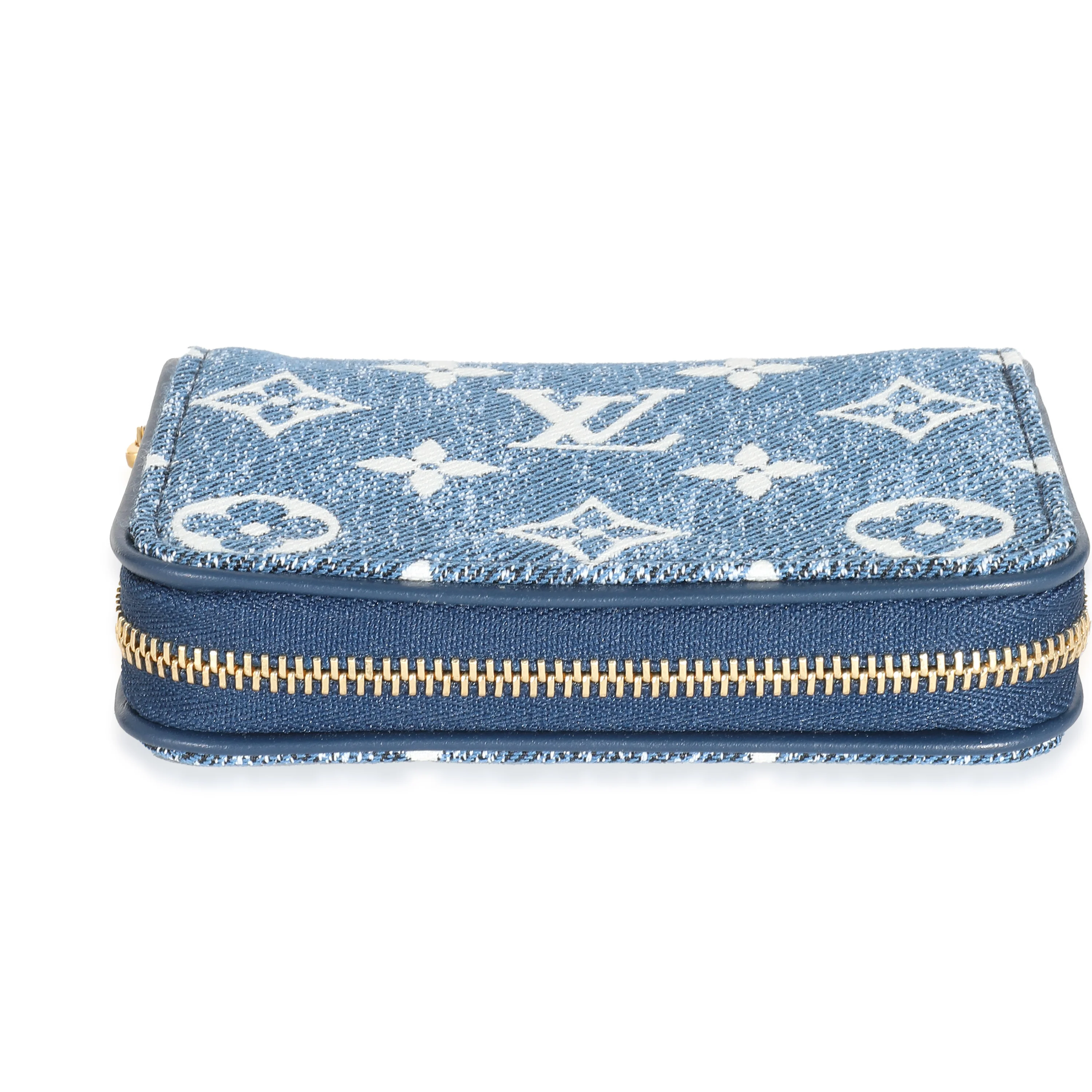 Louis Vuitton Blue Denim Monogram Jacquard Zippy Coin Purse - Image 5