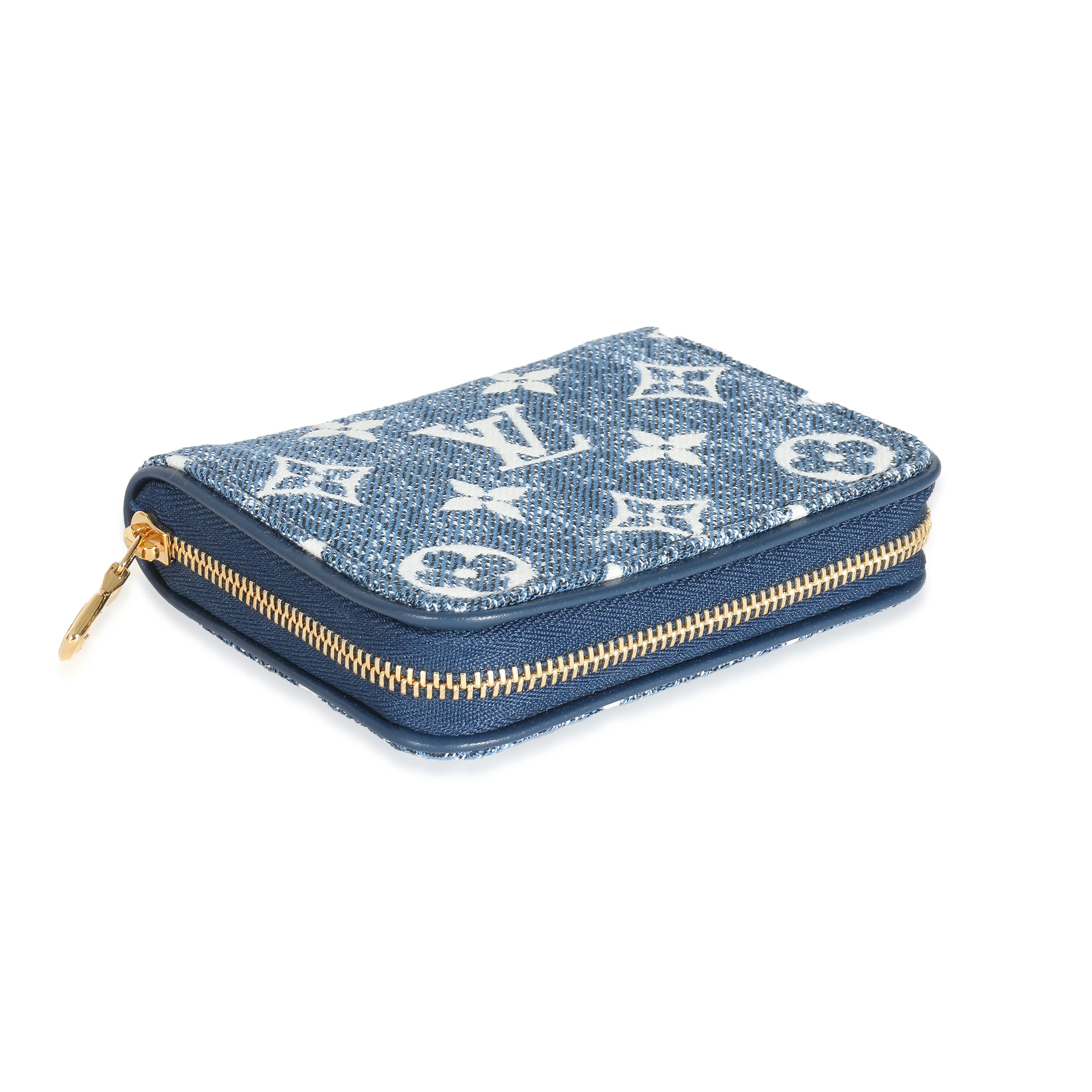 Louis Vuitton Blue Denim Monogram Jacquard Zippy Coin Purse - Image 6