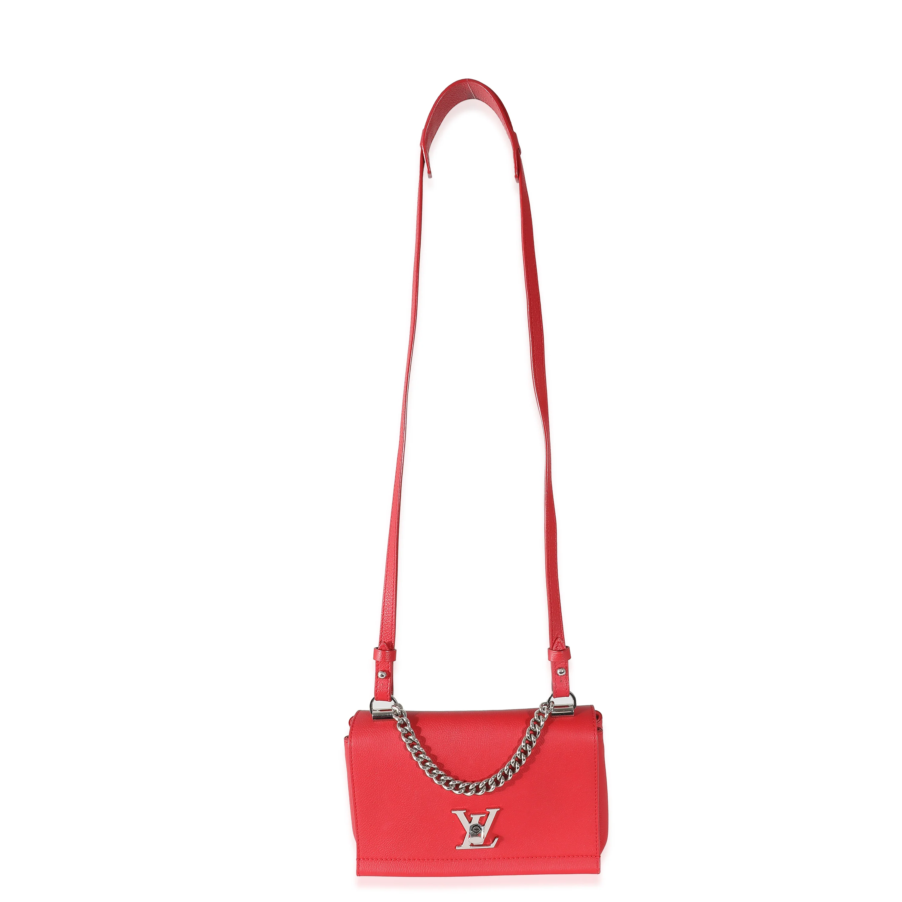 Louis Vuitton Rubis Pebbled Leather Lockme II BB - Image 8