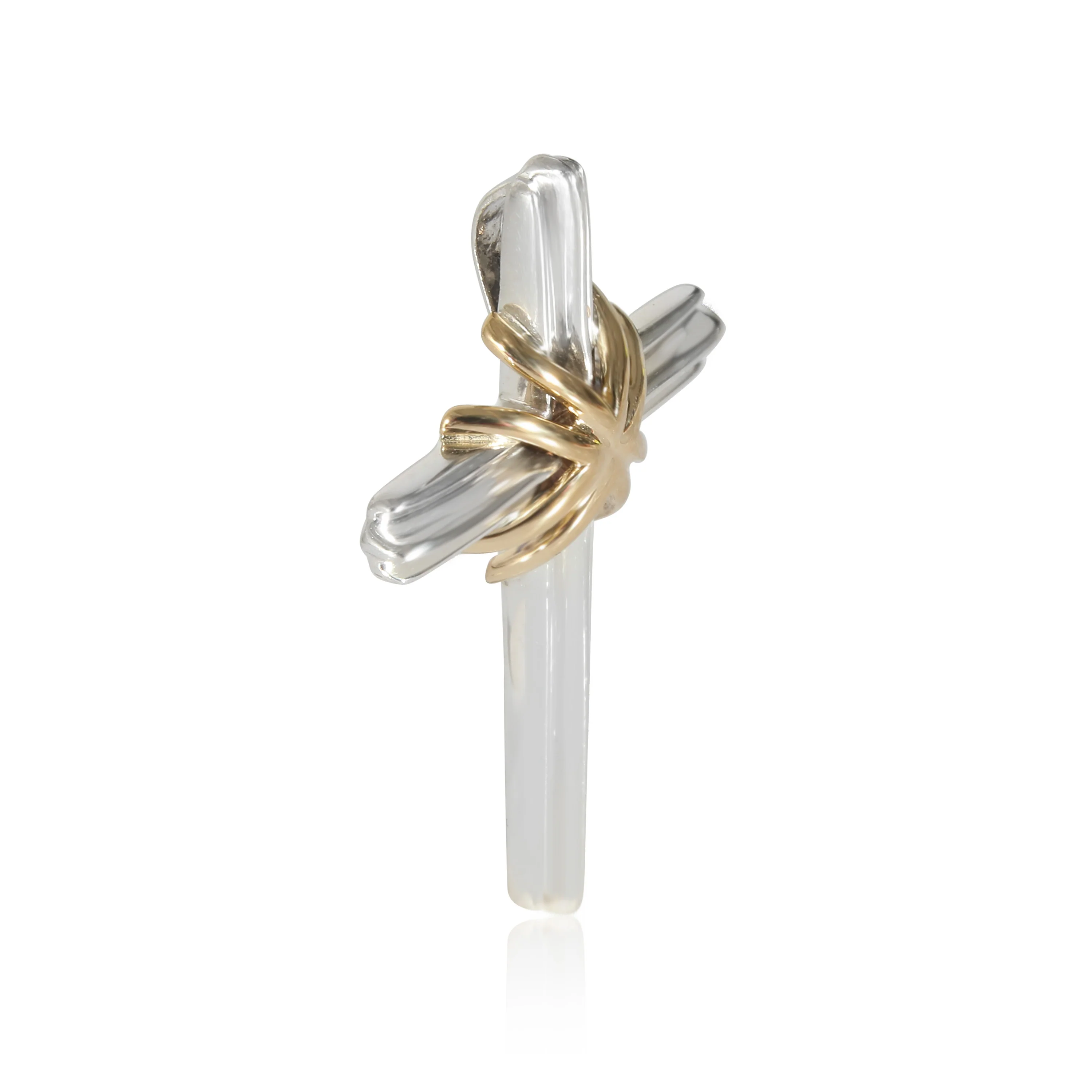 Tiffany & Co. Cross Pendant in Yellow Gold/Sterling Silver - Image 2
