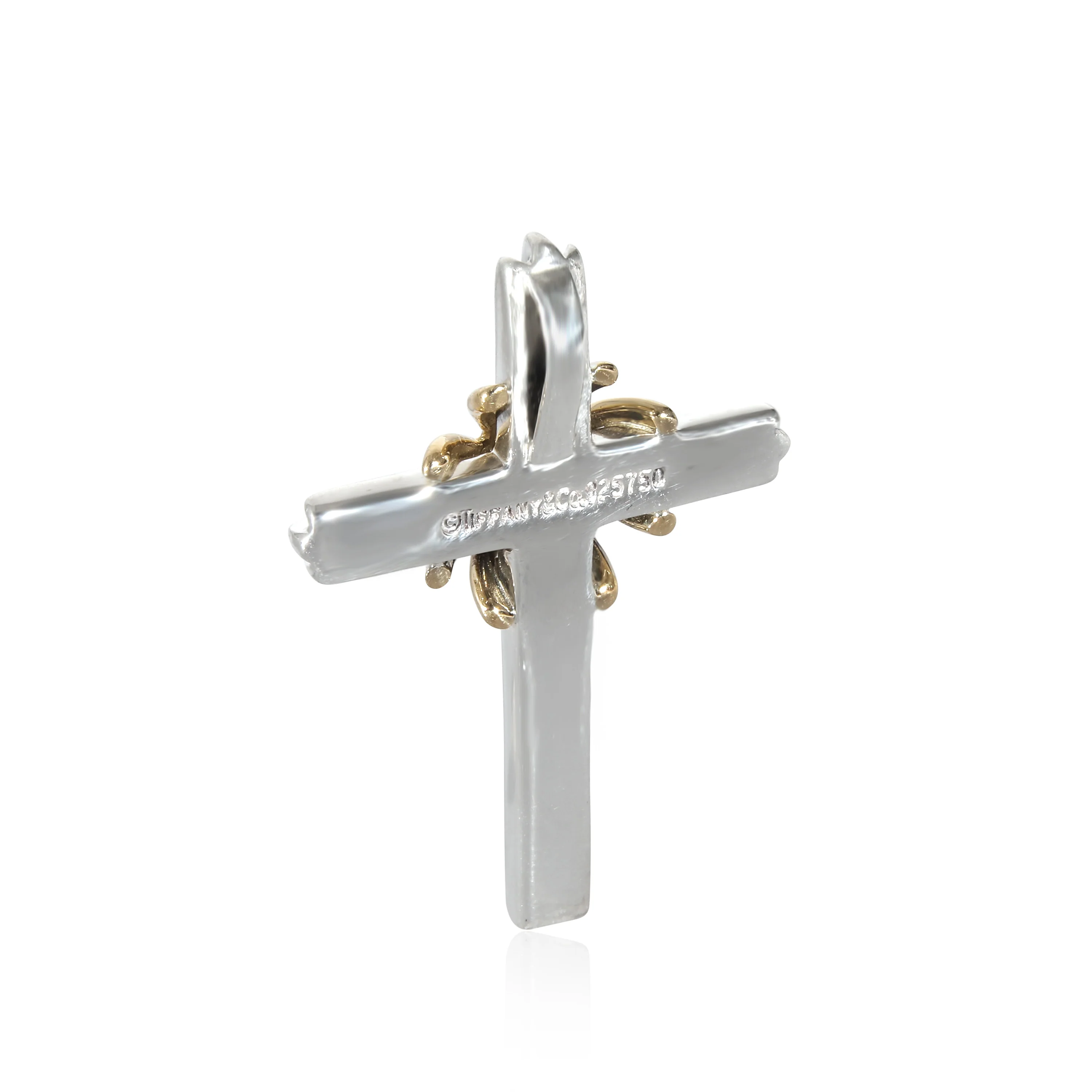 Tiffany & Co. Cross Pendant in Yellow Gold/Sterling Silver - Image 3