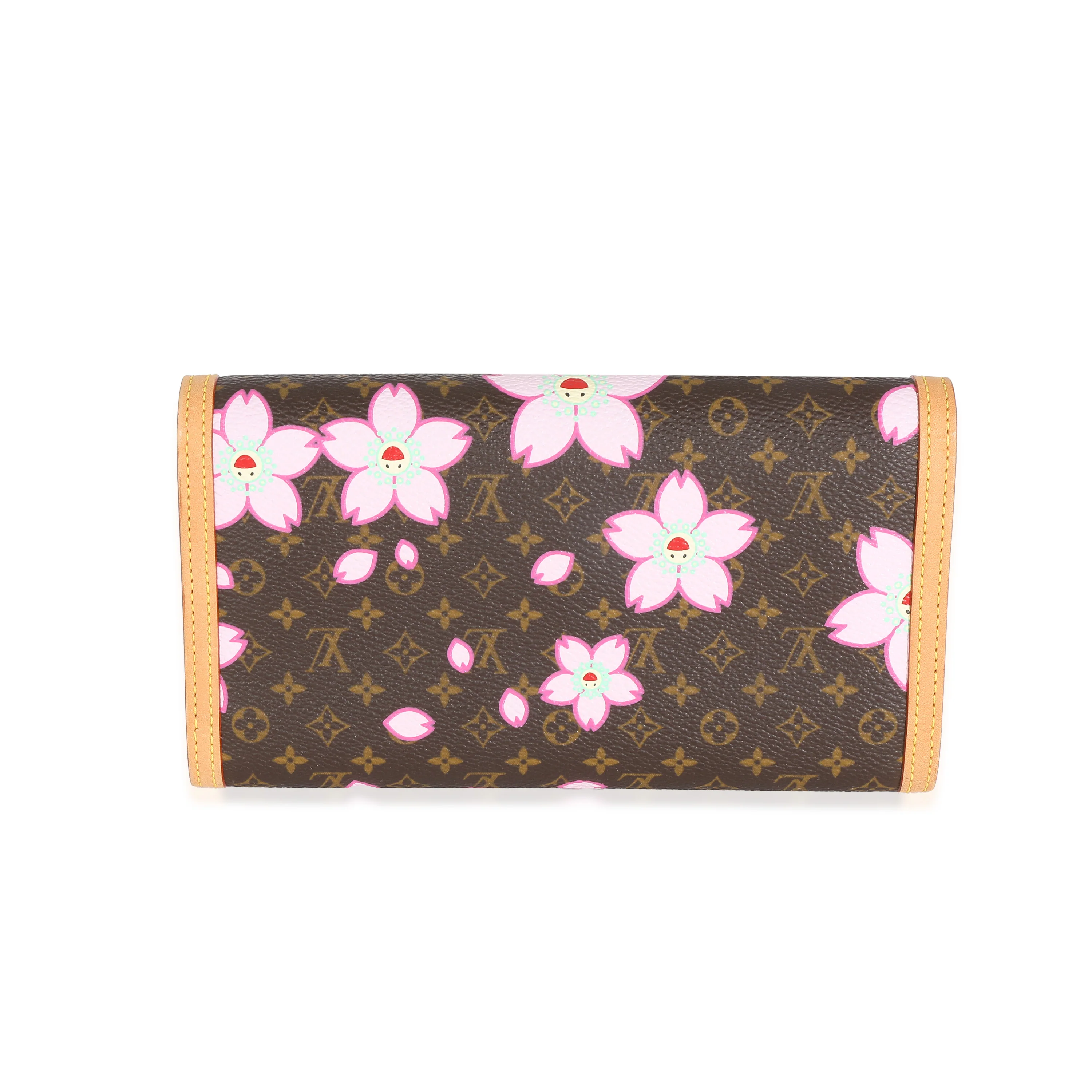 Louis Vuitton x Takashi Murakami Monogram Cherry Blossom Porte Tresor Wallet - Image 5