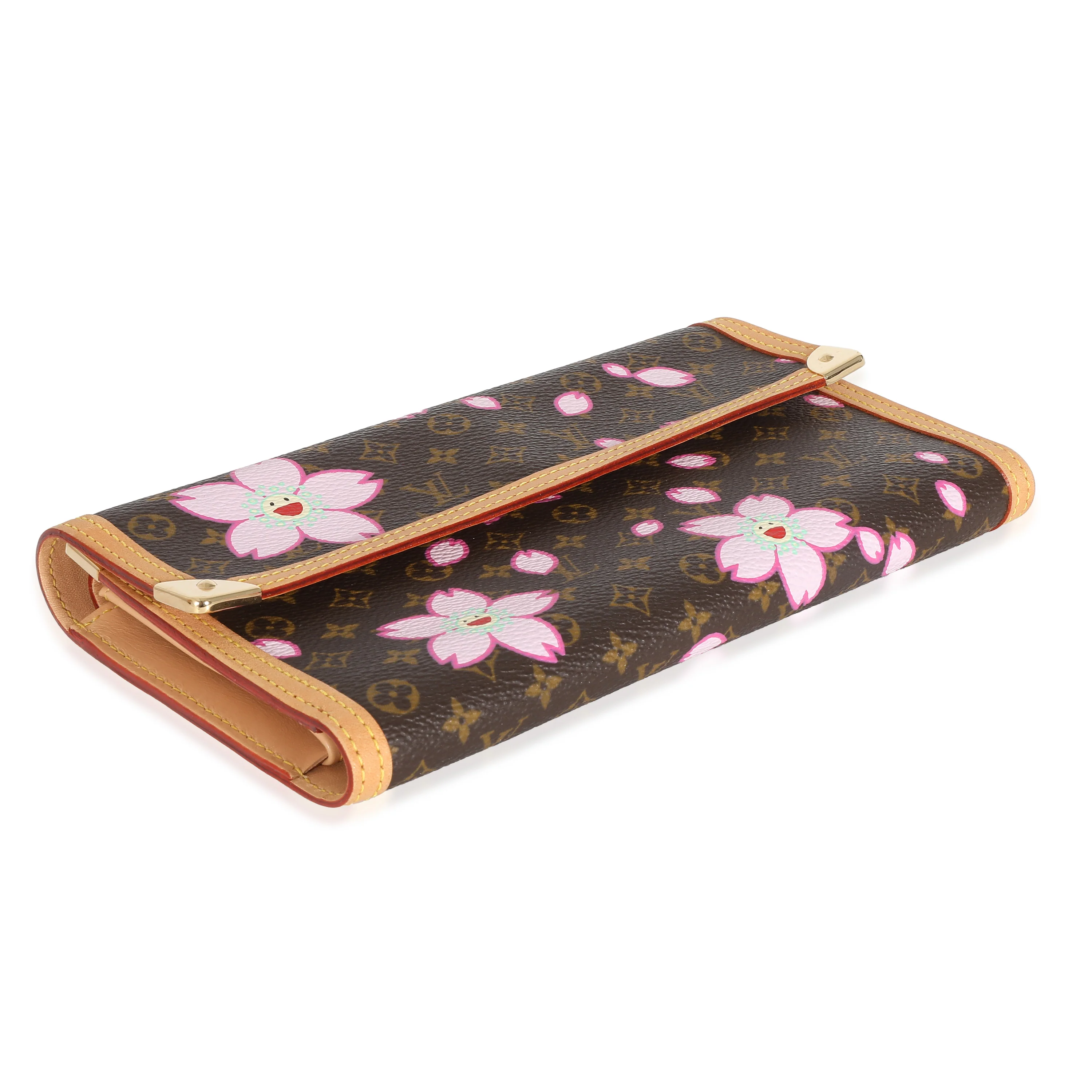 Louis Vuitton x Takashi Murakami Monogram Cherry Blossom Porte Tresor Wallet - Image 7