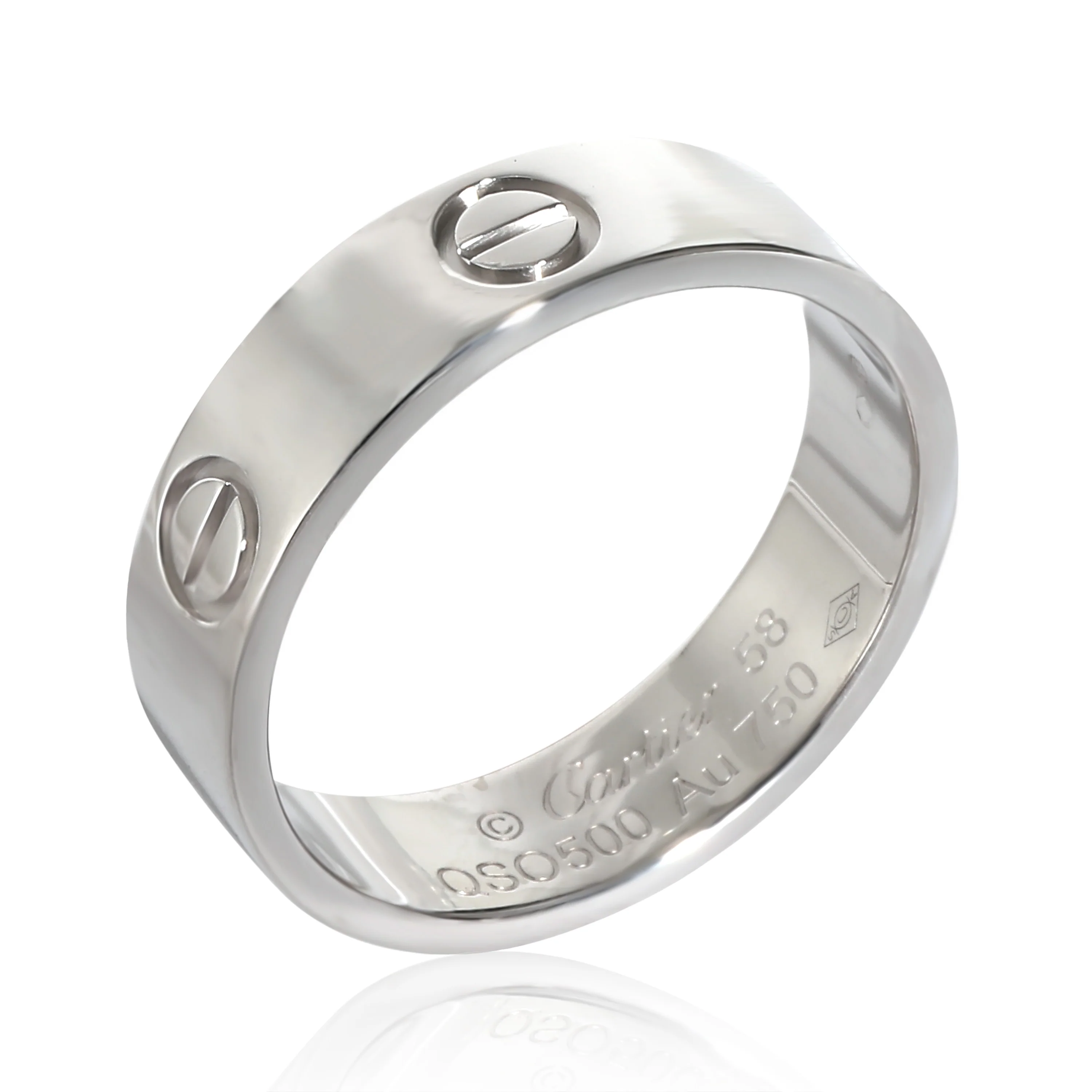 Cartier Love Ring in 18K White Gold - Image 5