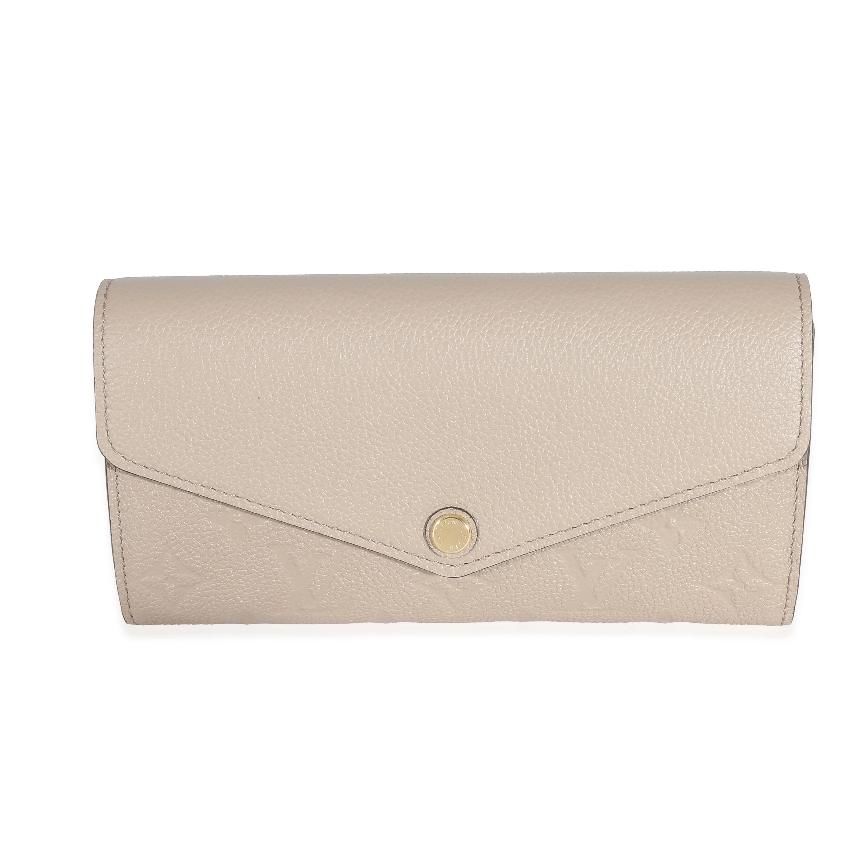 Louis Vuitton Tourterelle Monogram Empreinte Sarah Wallet