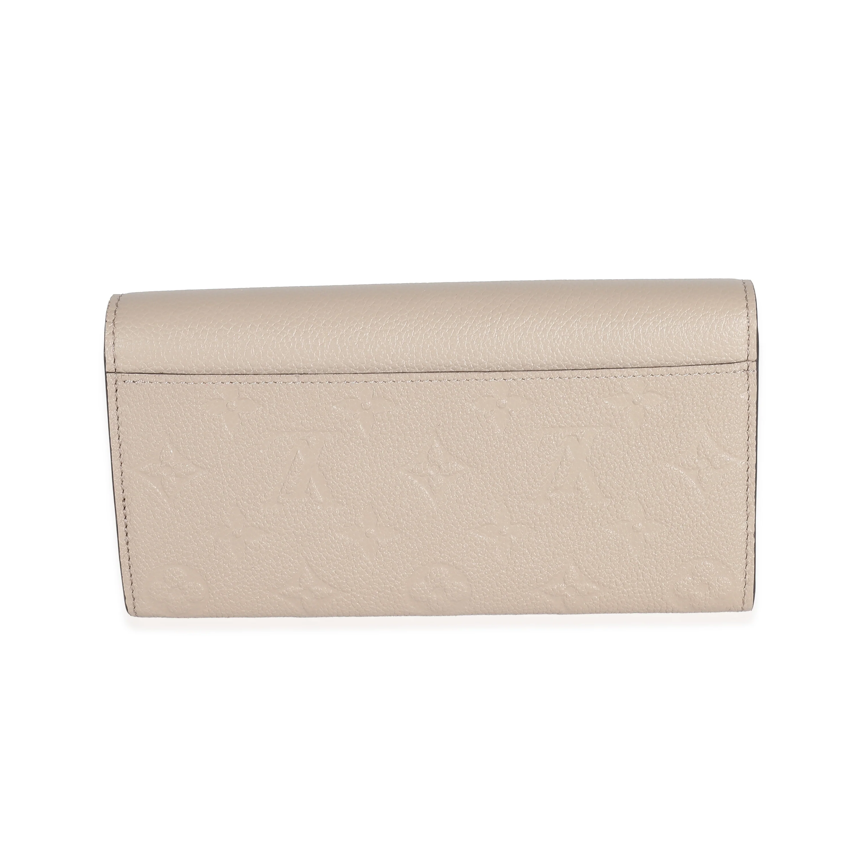 Louis Vuitton Tourterelle Monogram Empreinte Sarah Wallet - Image 4
