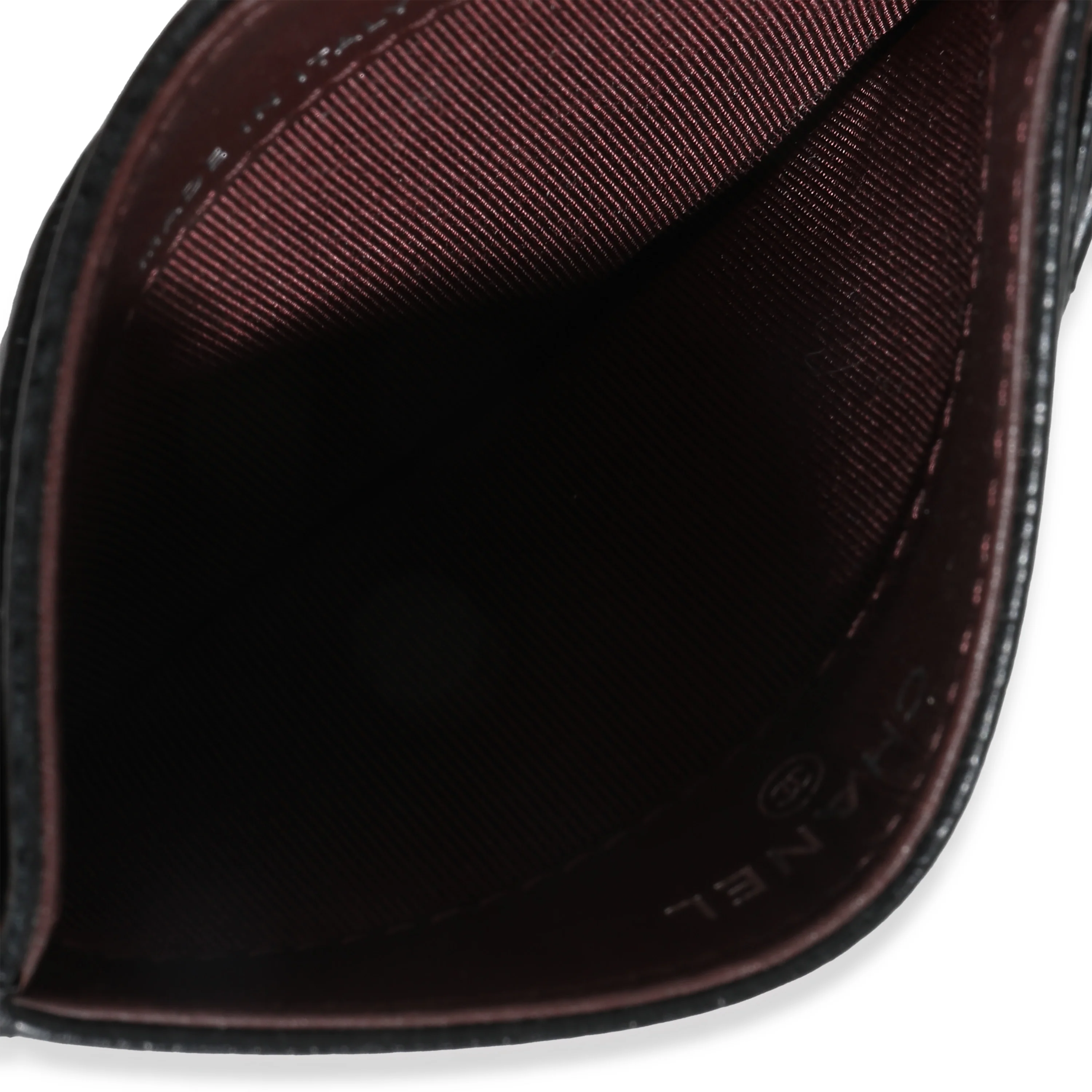 Chanel Black Quilted Caviar Classic Card Holder - Image 7