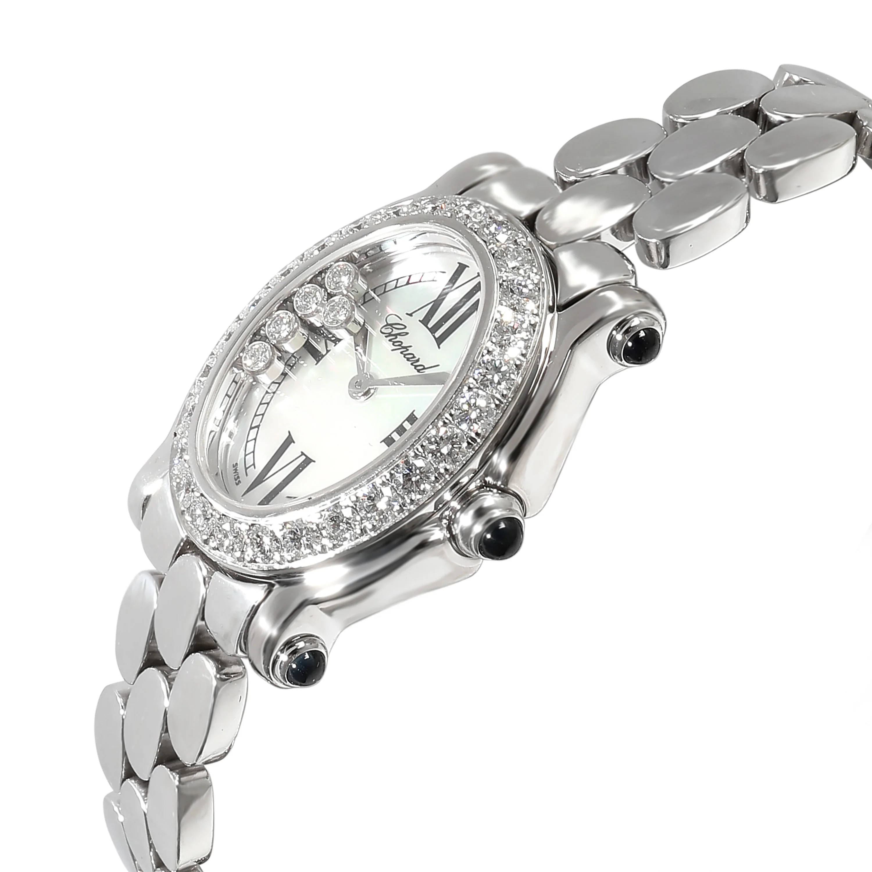 Happy Sport Oval 27/7466-23/11 Womens Watch in 18kt White Gold - Image 3