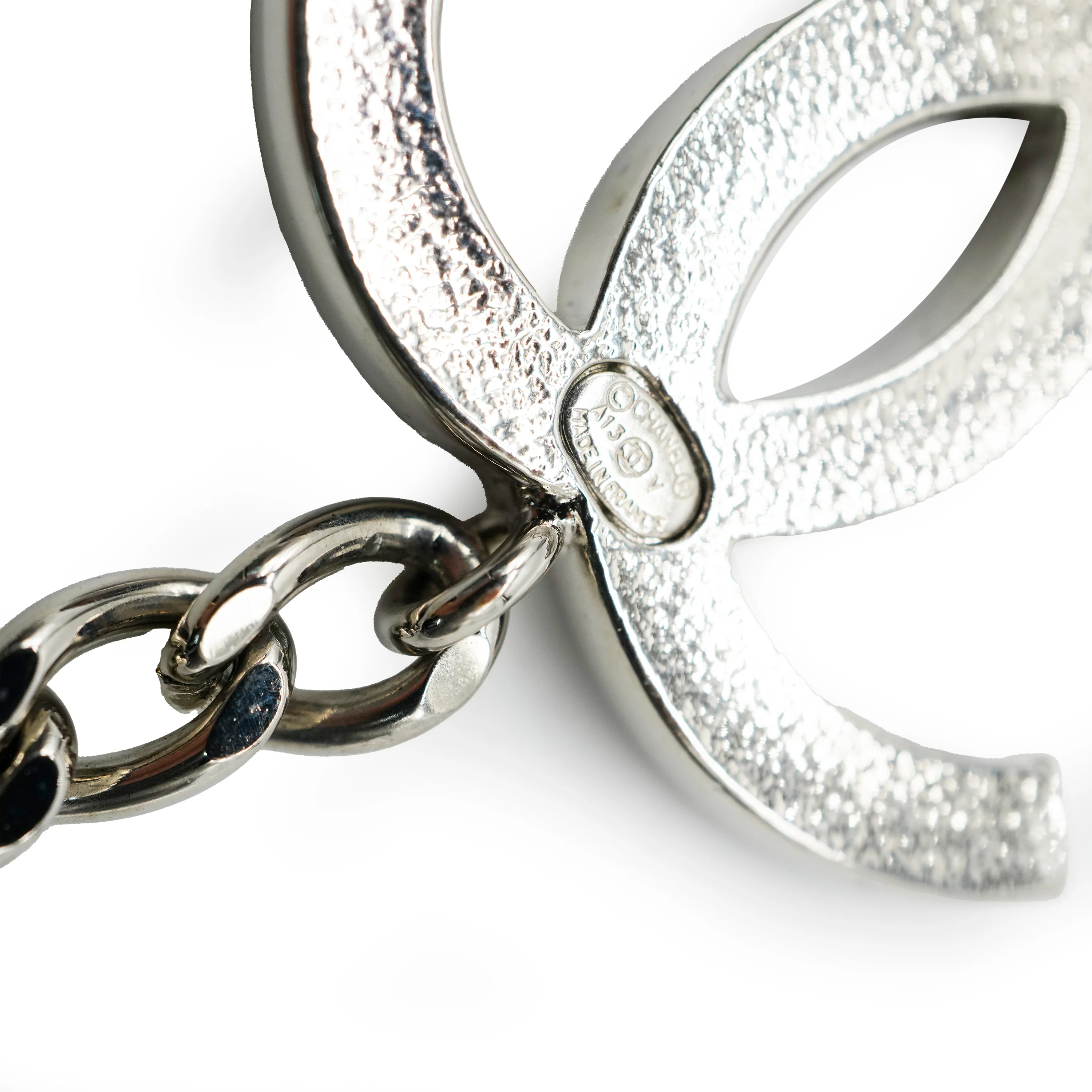 Chanel 2013 CC Chain Link Silver Tone Belt - Image 2