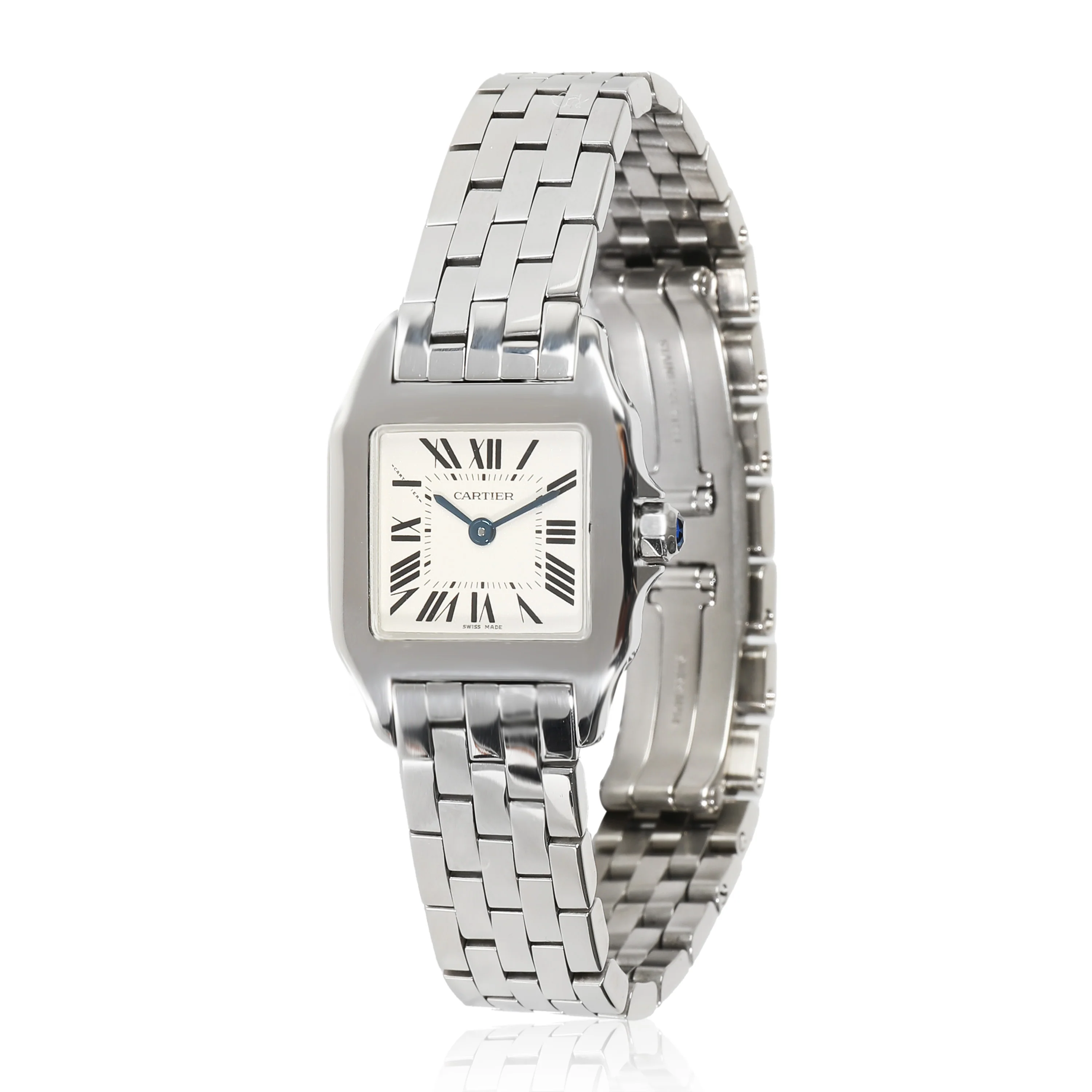 Cartier Santos Demoiselle W25064Z5 Womens Watch in  Stainless Steel