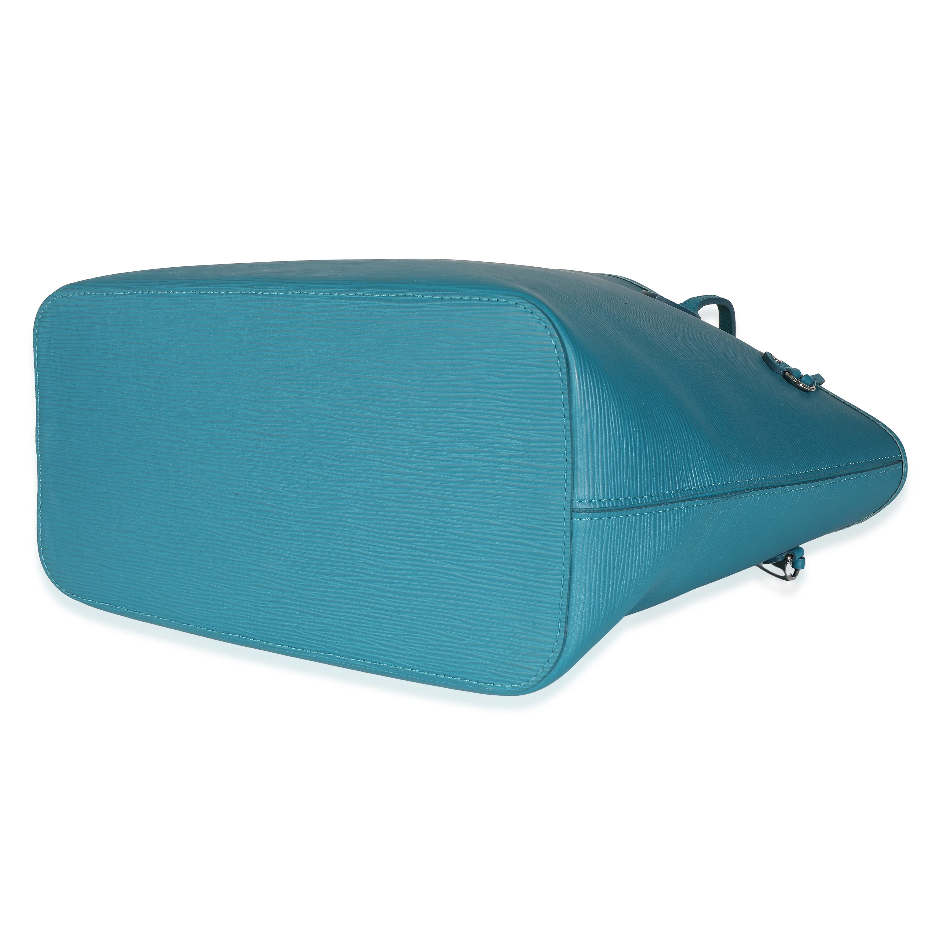 Louis Vuitton Cyan Blue Epi Neverfull MM - Image 6