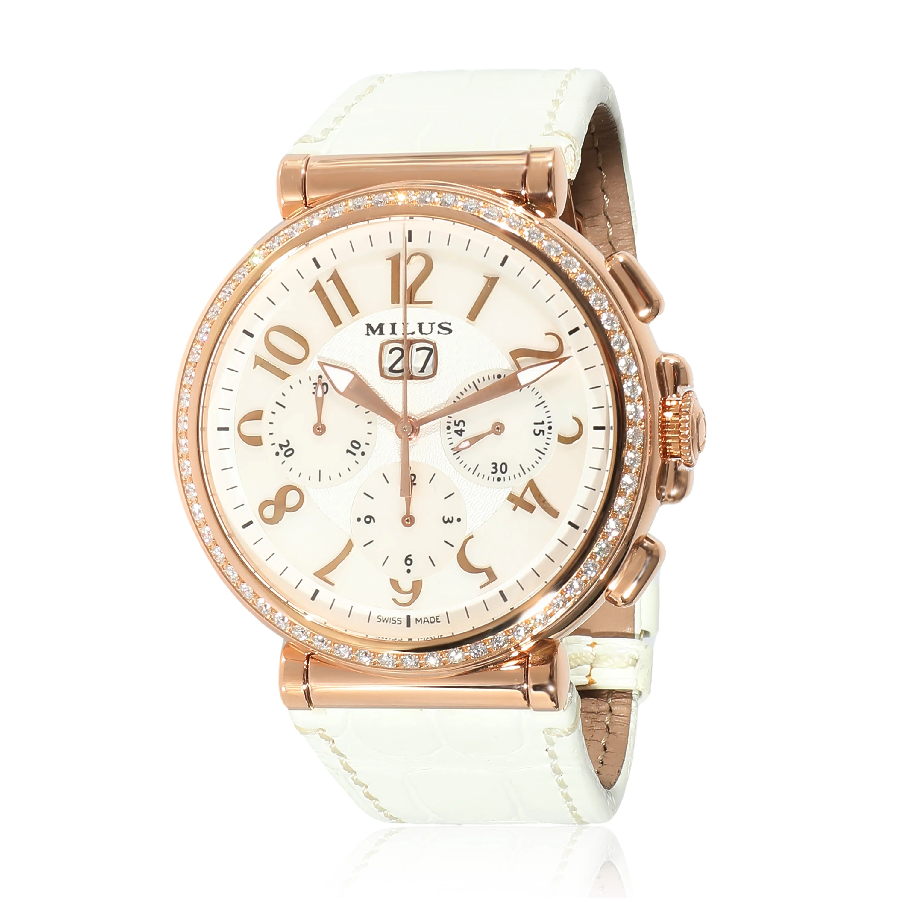 Zetios Chrono ZETC-ZP01 Mens Watch in 18kt Rose Gold