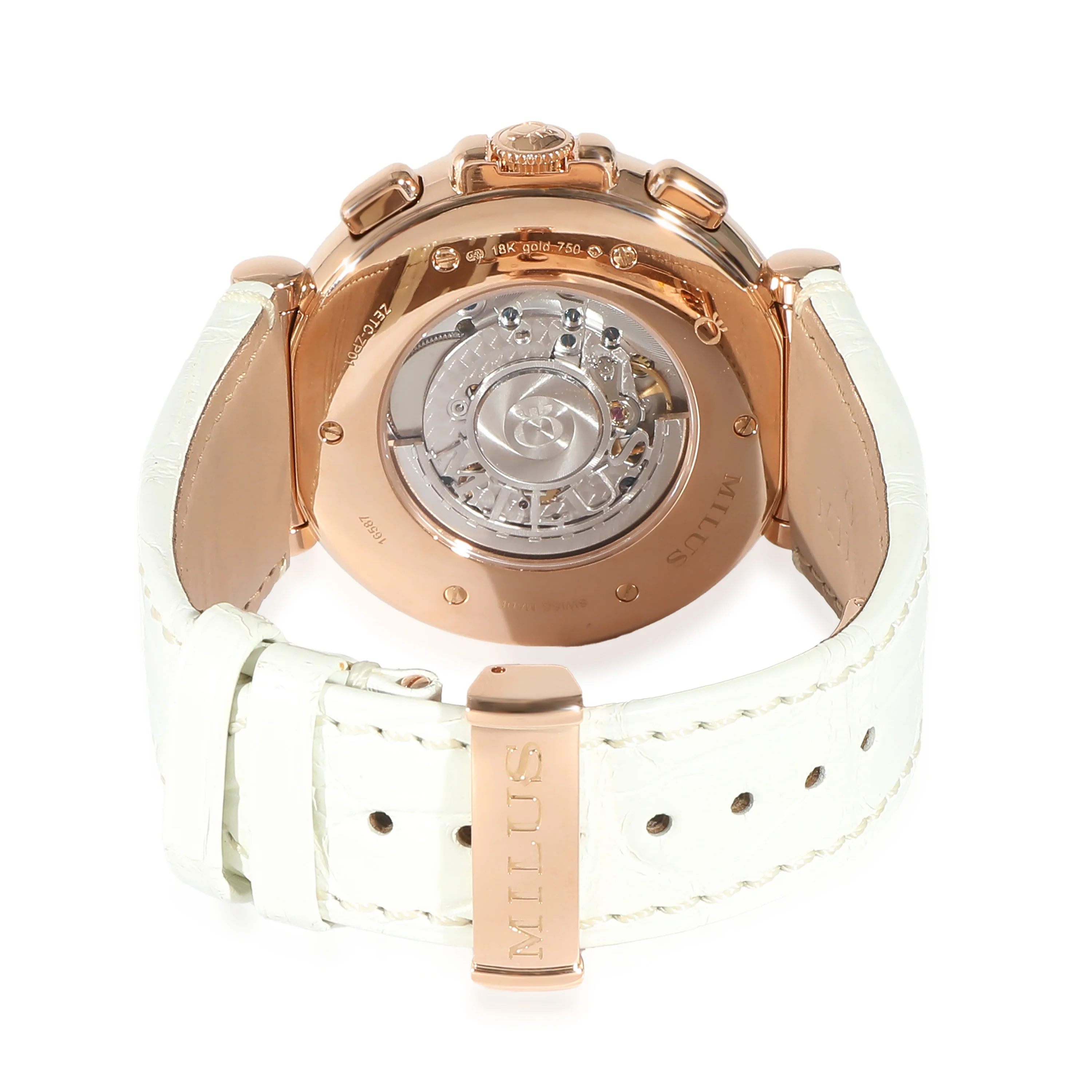 Zetios Chrono ZETC-ZP01 Mens Watch in 18kt Rose Gold - Image 4