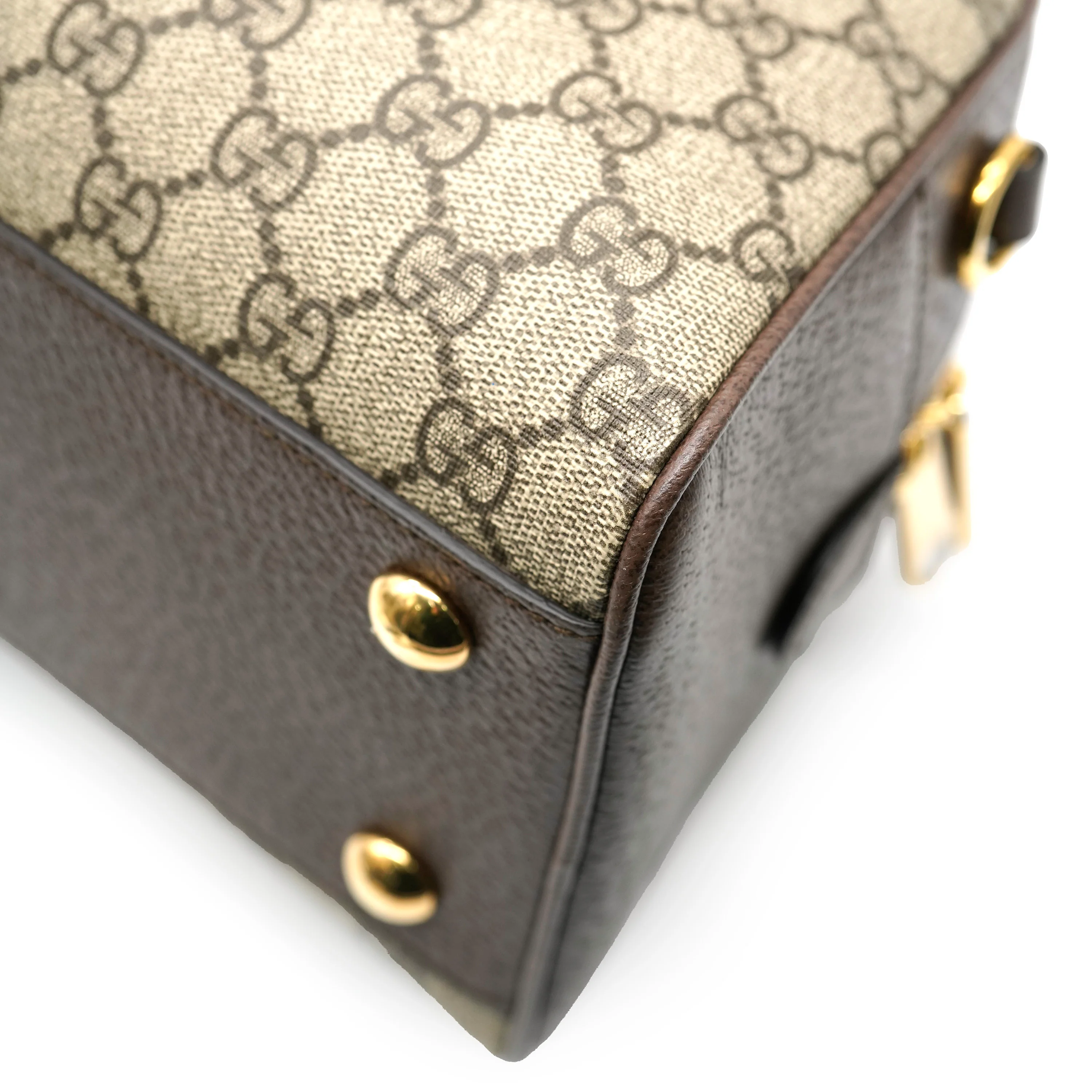 Gucci Beige GG Canvas Savoy Medium Bowling Bag - Image 5