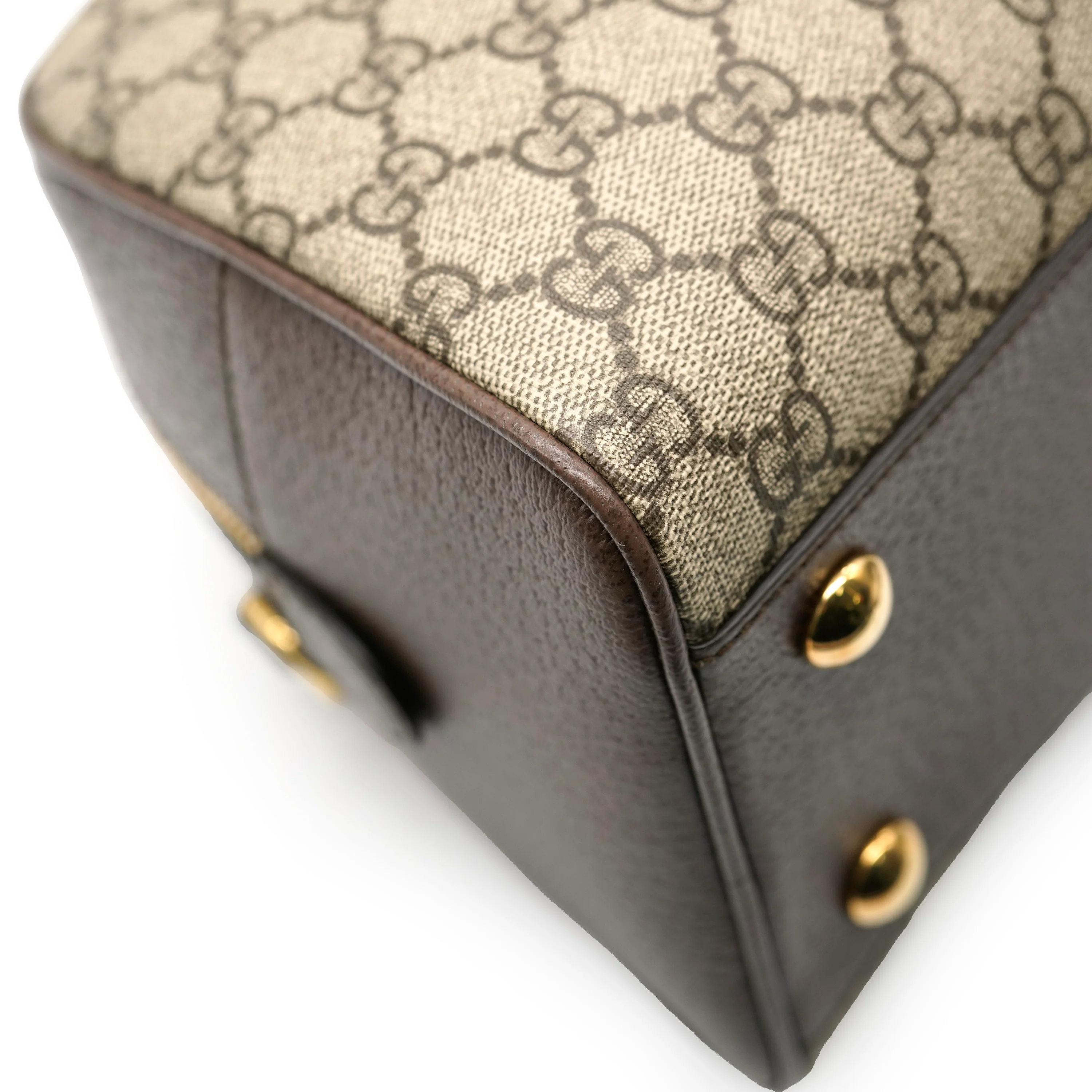 Gucci Beige GG Canvas Savoy Medium Bowling Bag - Image 6