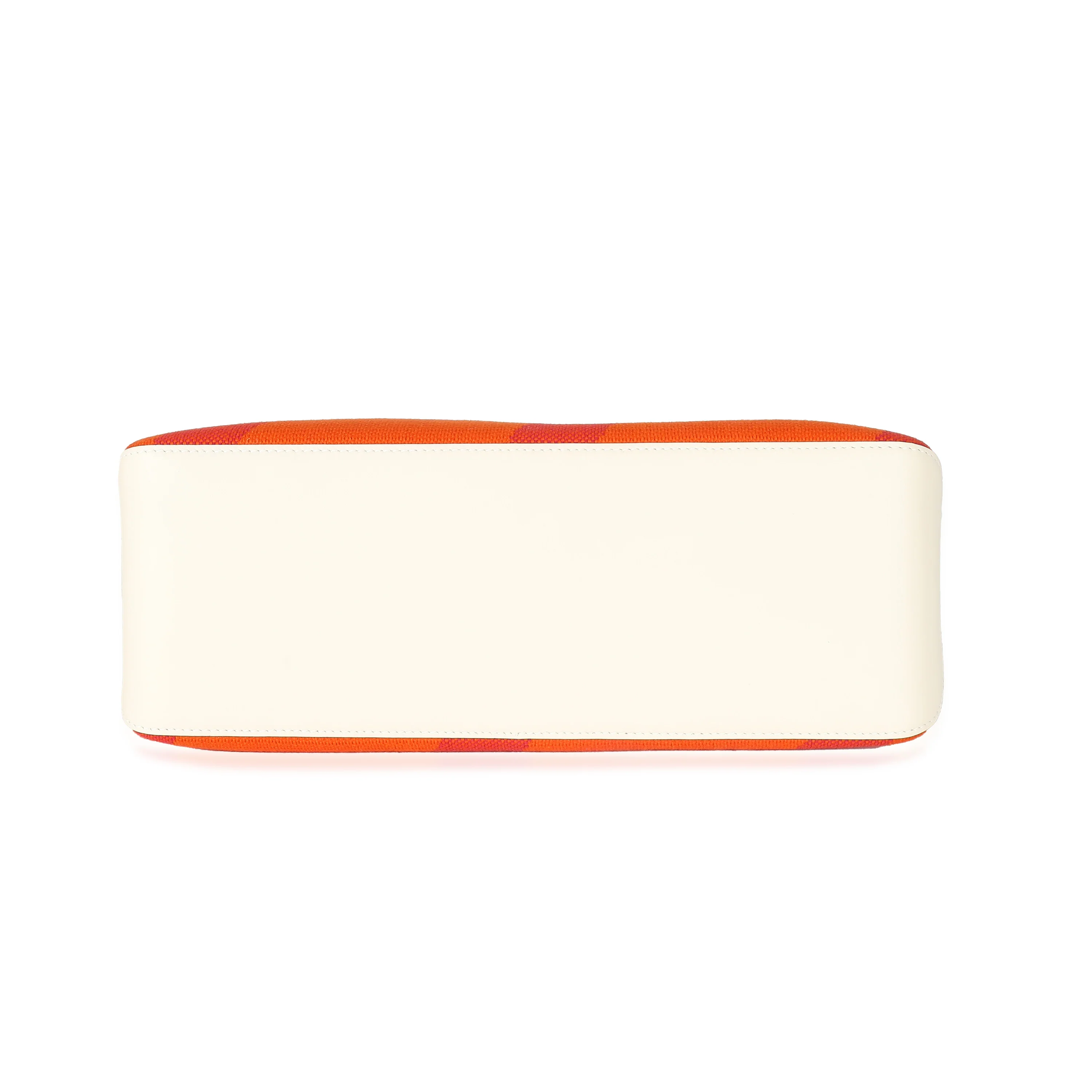 Hermès Nata Swift Feu Framboise Cabas H en Biais 40 - Image 5
