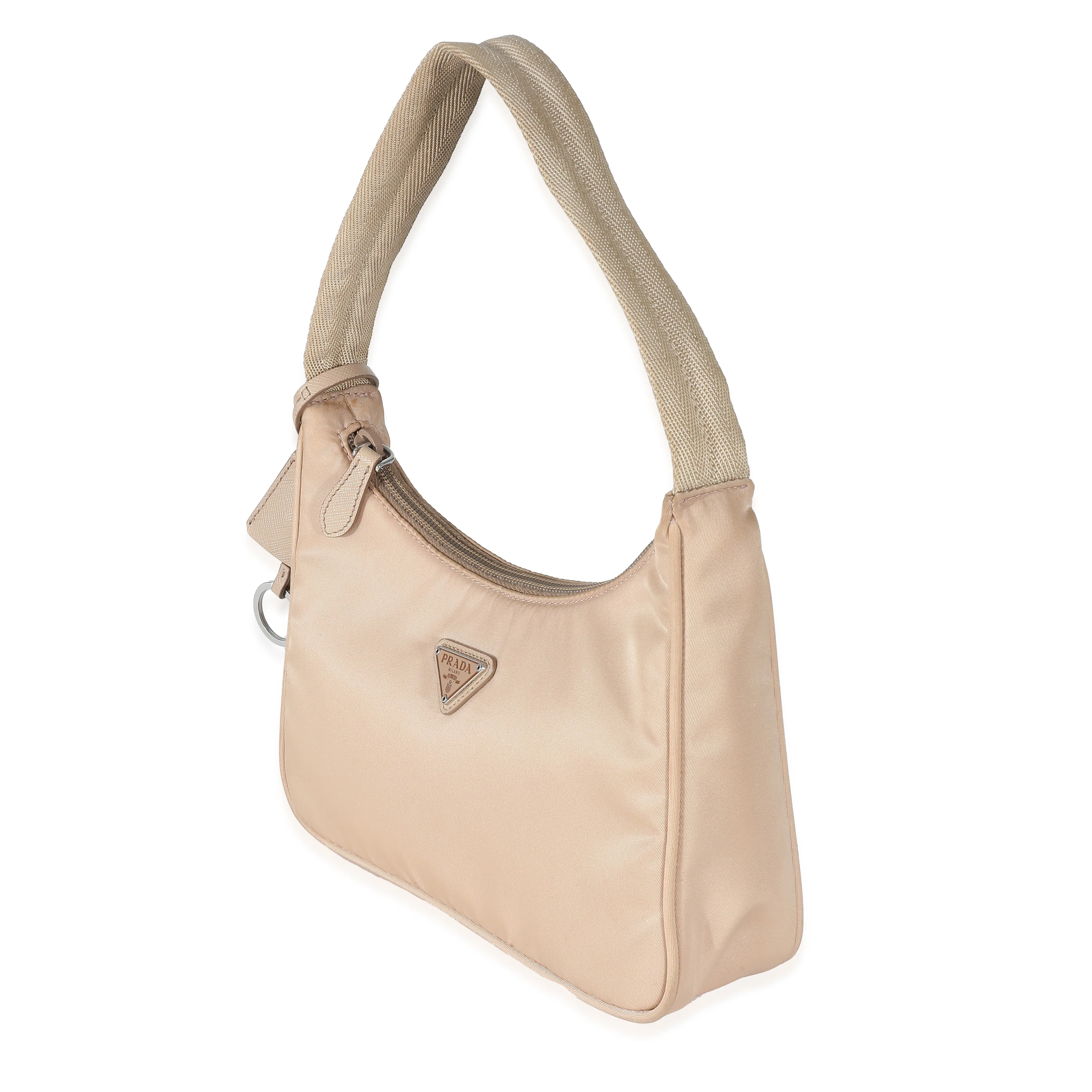 Prada Desert Beige Tessuto Nylon Re-Edition 2000 Mini Bag - Image 2