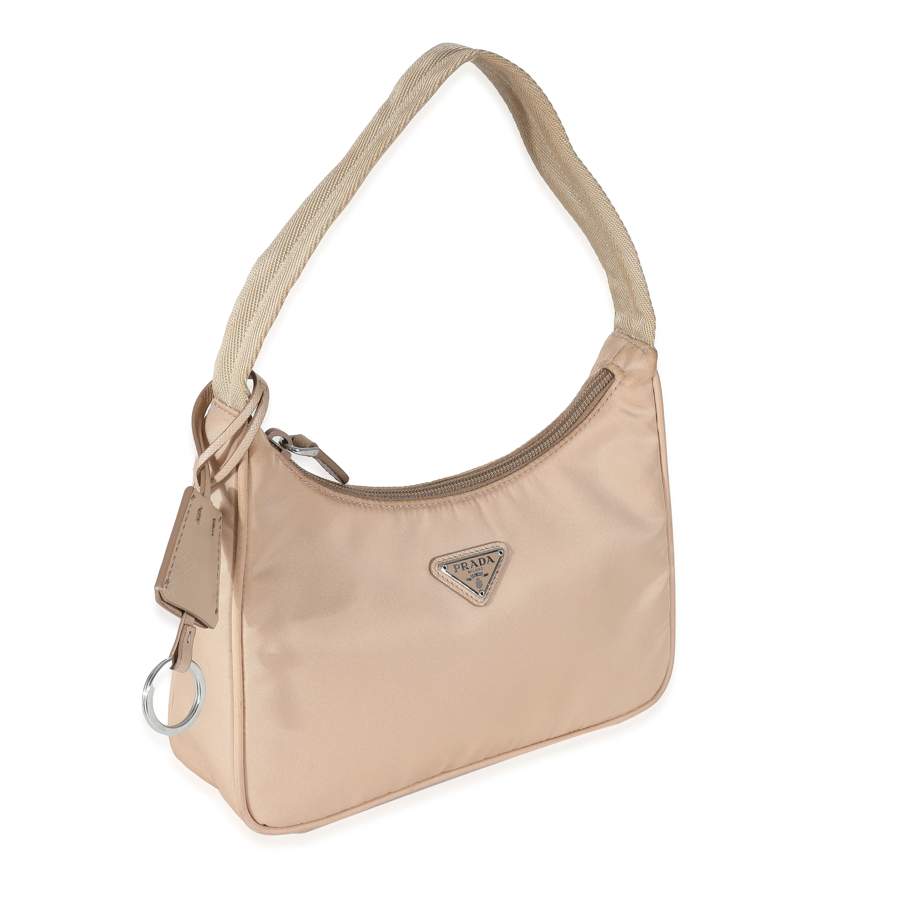 Prada Desert Beige Tessuto Nylon Re-Edition 2000 Mini Bag - Image 3