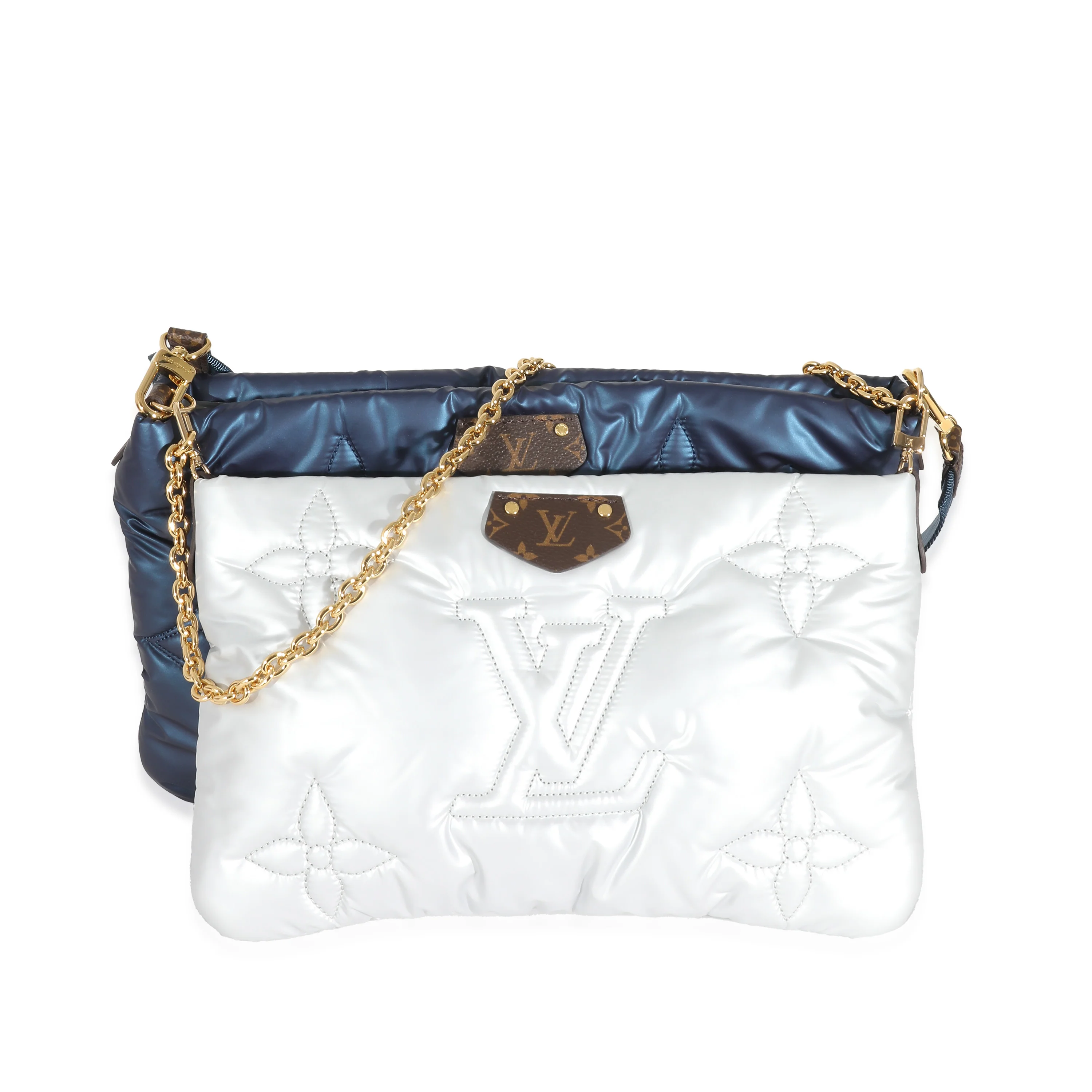 Louis Vuitton Navy Silver Econyl Maxi Multi Pochette Accessoires