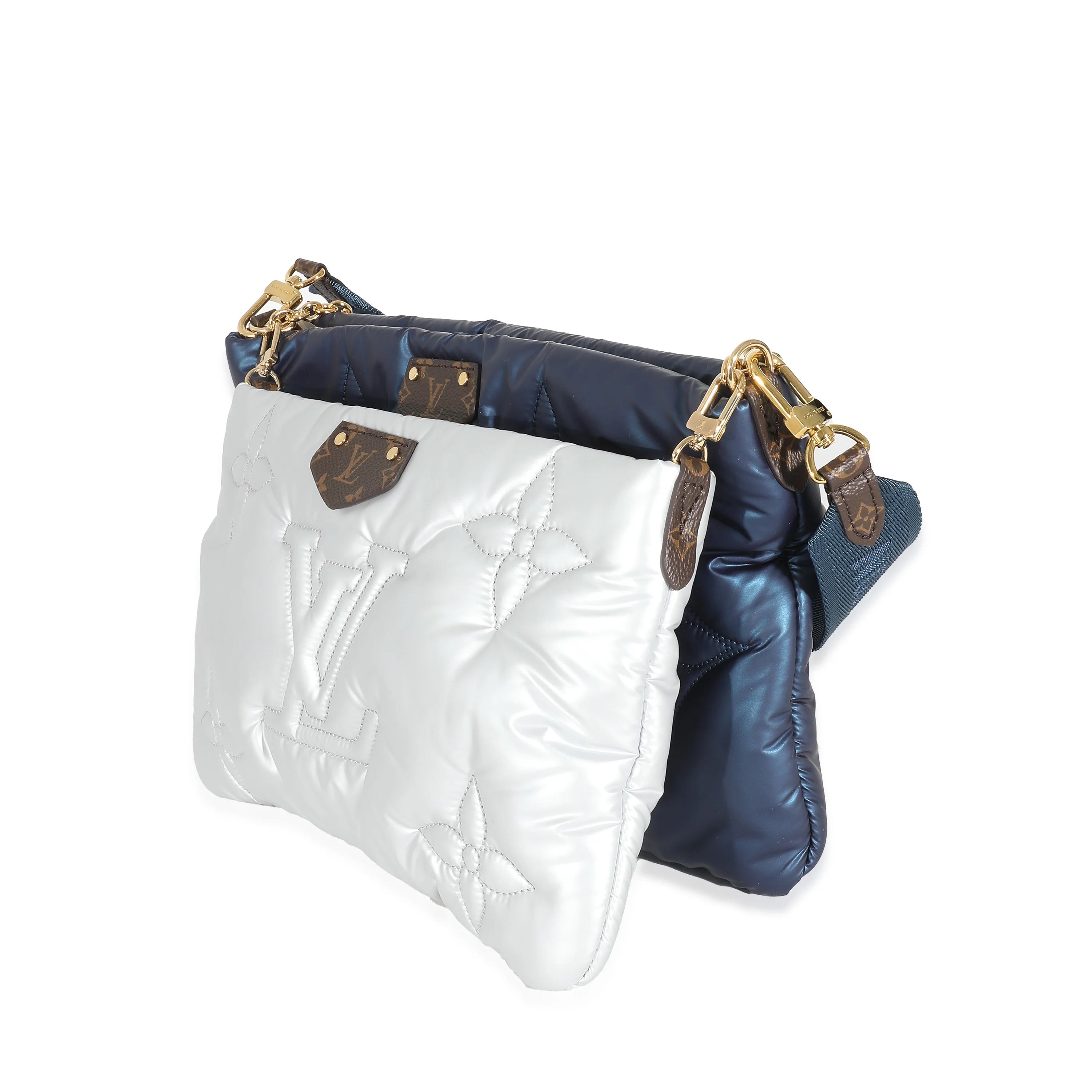 Louis Vuitton Navy Silver Econyl Maxi Multi Pochette Accessoires - Image 2