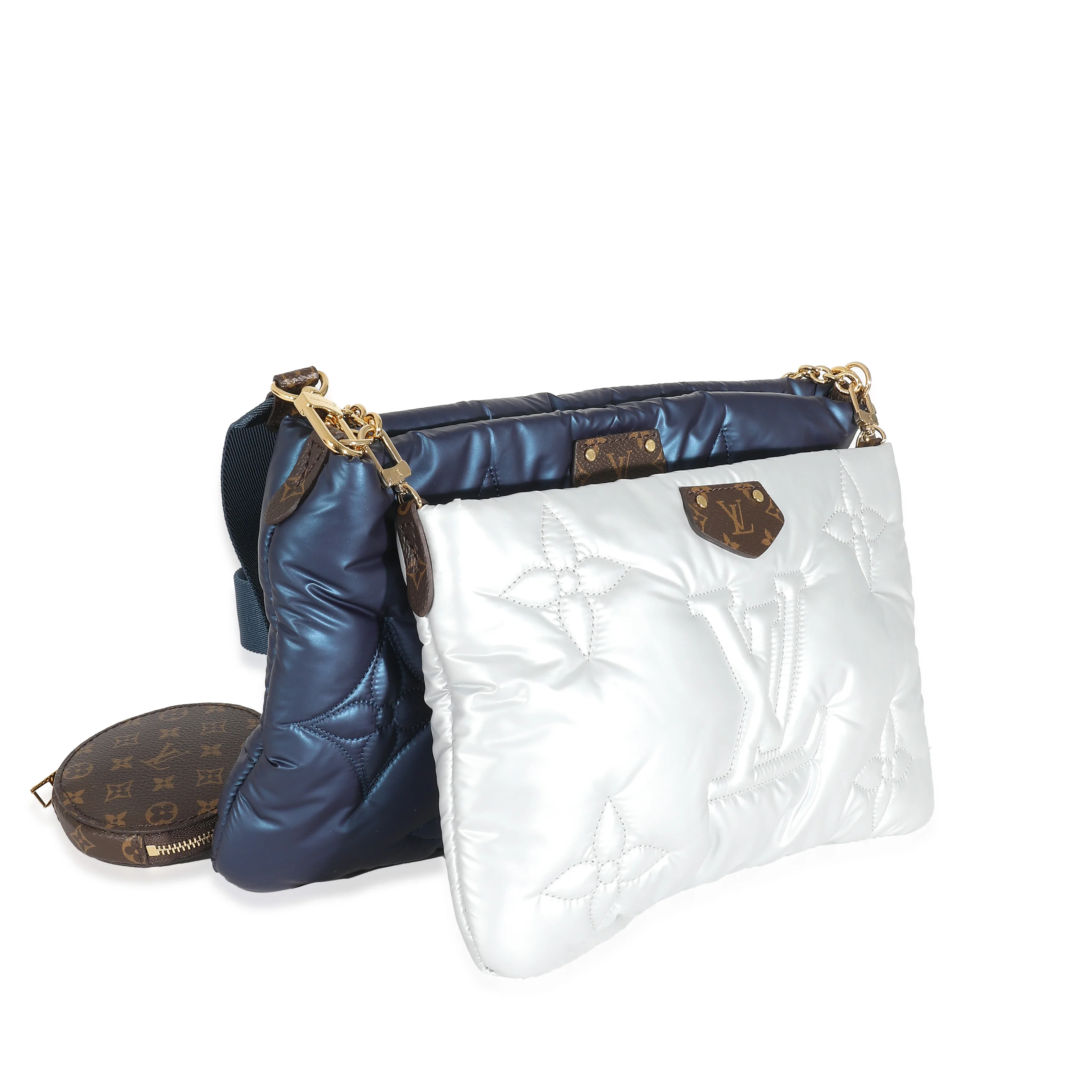 Louis Vuitton Navy Silver Econyl Maxi Multi Pochette Accessoires - Image 6