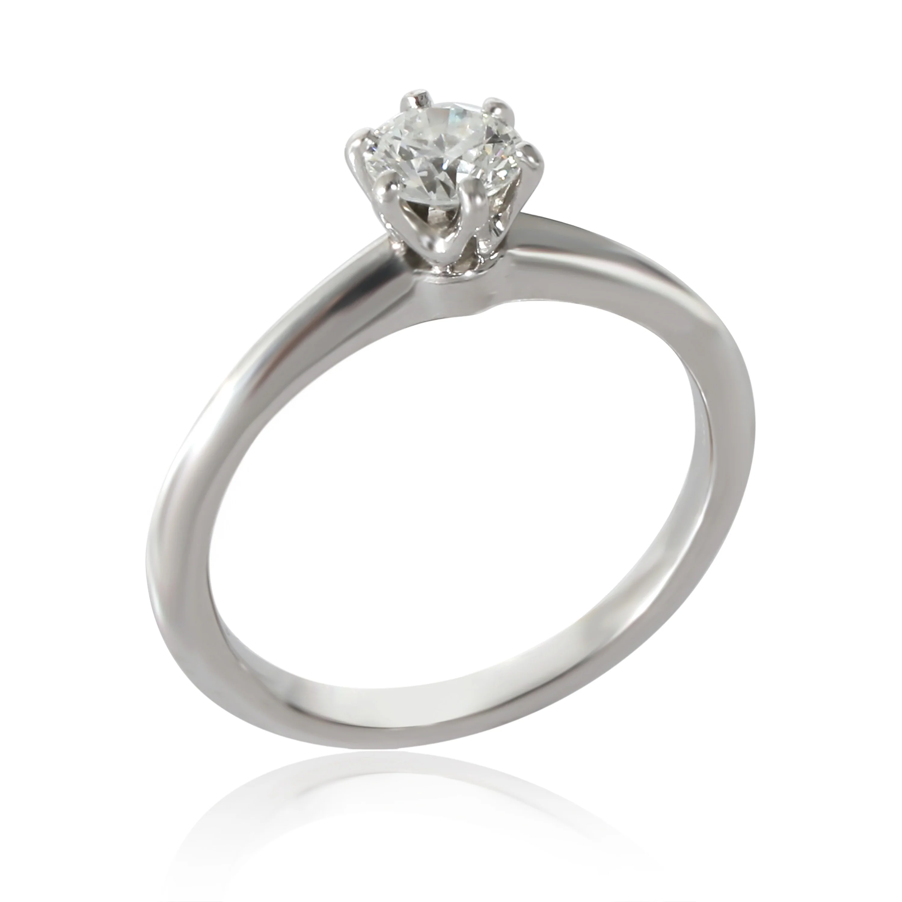 Tiffany & Co. Diamond Engagement Ring in Platinum G VS1 - Image 5