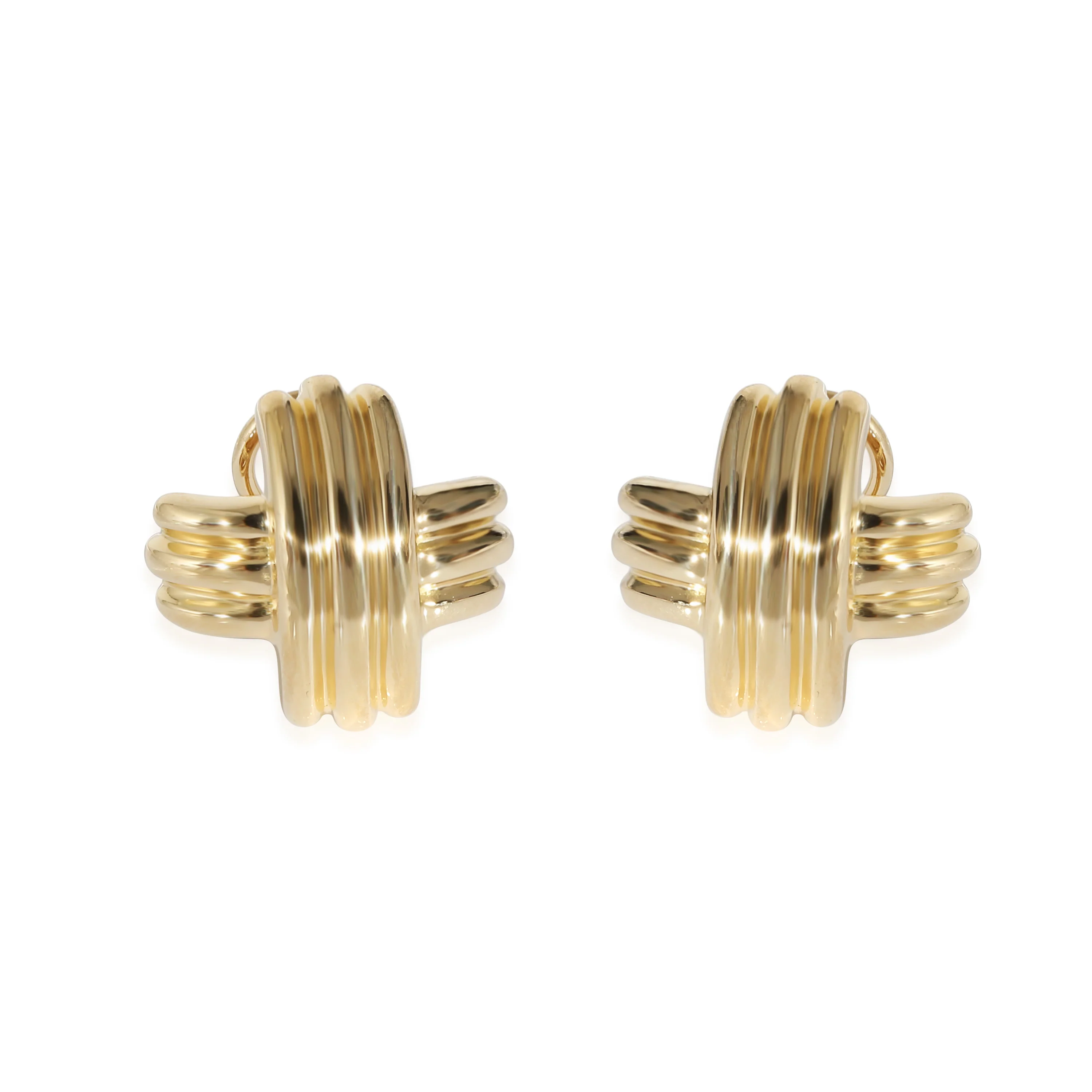 Tiffany & Co. Vintage Signature X Earrings in 18K Yellow Gold