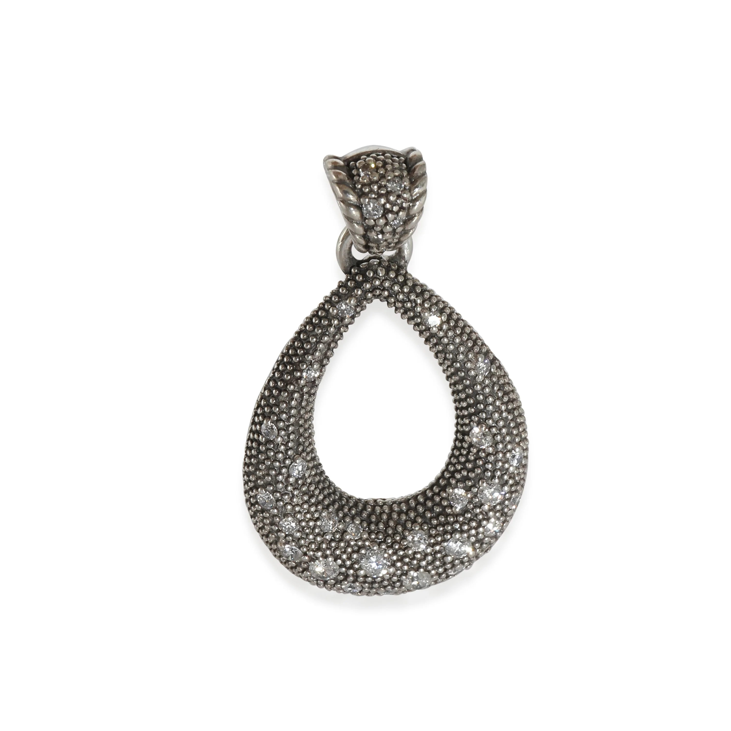 Midnight Melange Diamond Pendant in Sterling Silver 0.56 Ctw