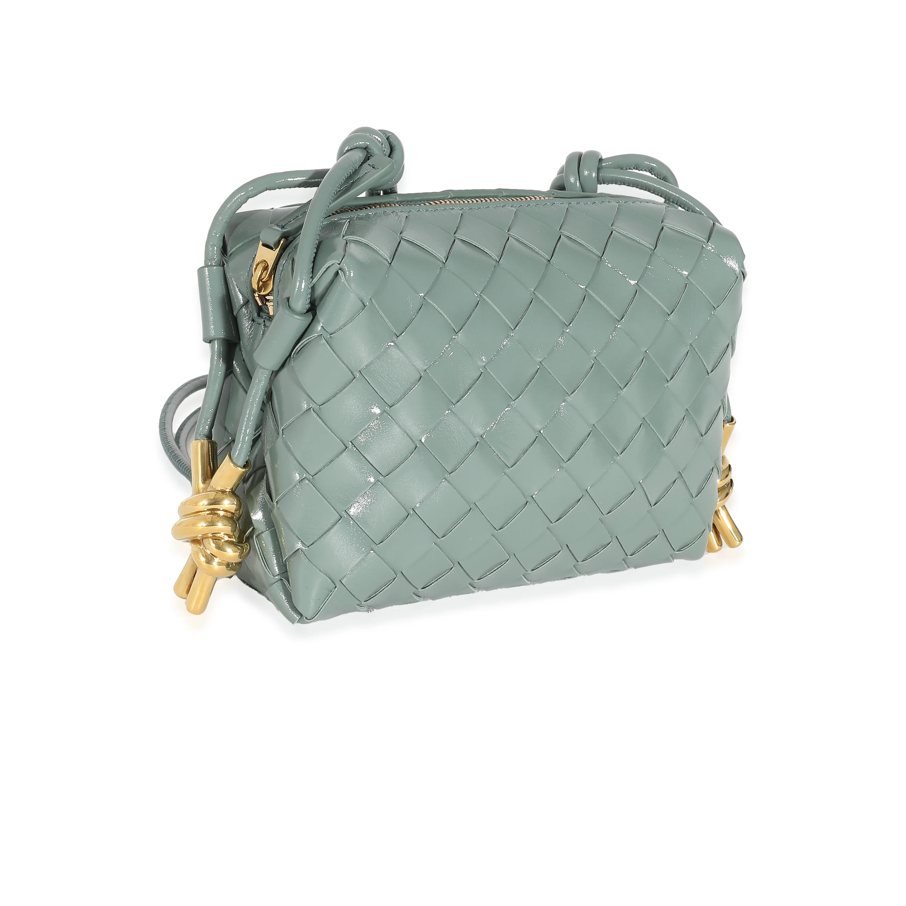 Bottega Veneta Aloe Patent Intrecciato Mini Loop Camera - Image 5