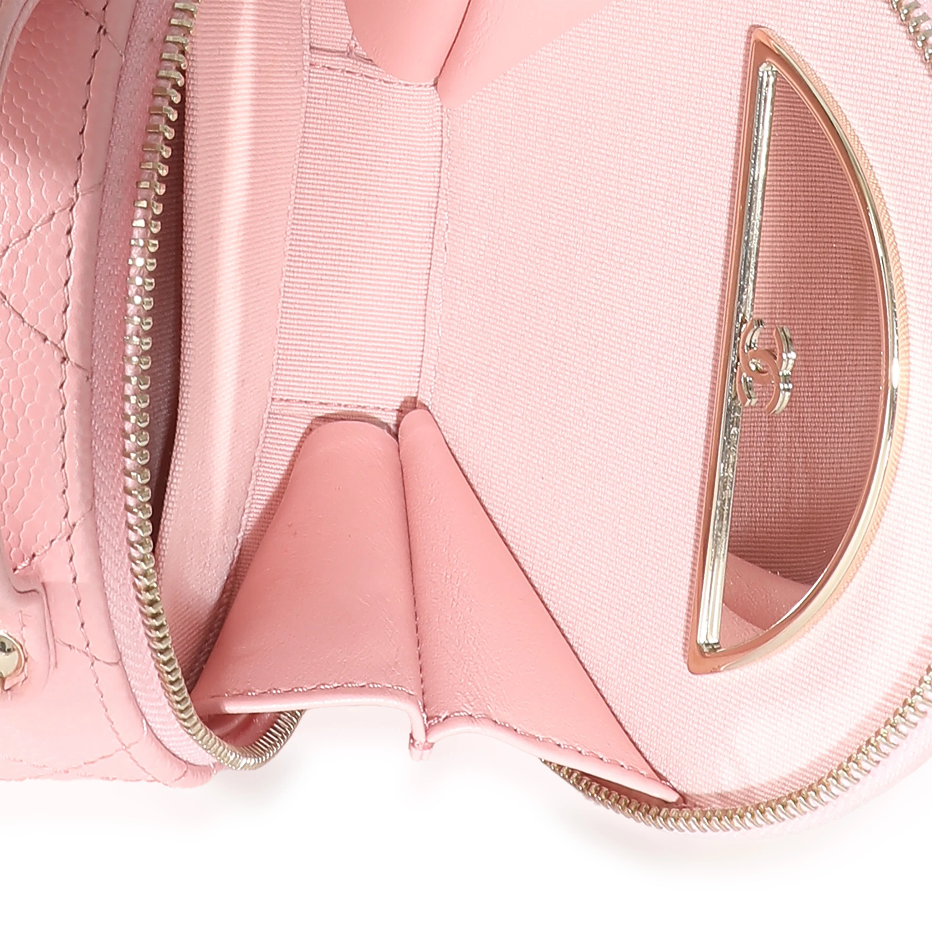 Chanel Pink Quilted Caviar Handle With Care Vanity Crossbody - Image 5