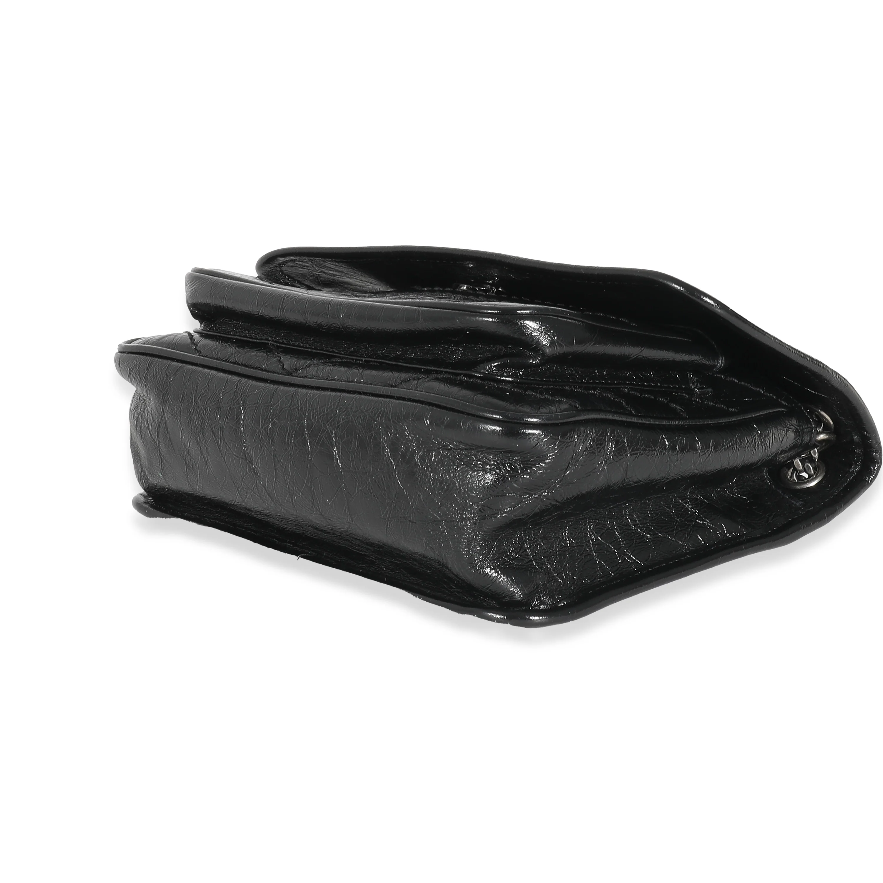 Saint Laurent Black Crinkled Calfskin Matelasse Monogram Baby Niki - Image 5