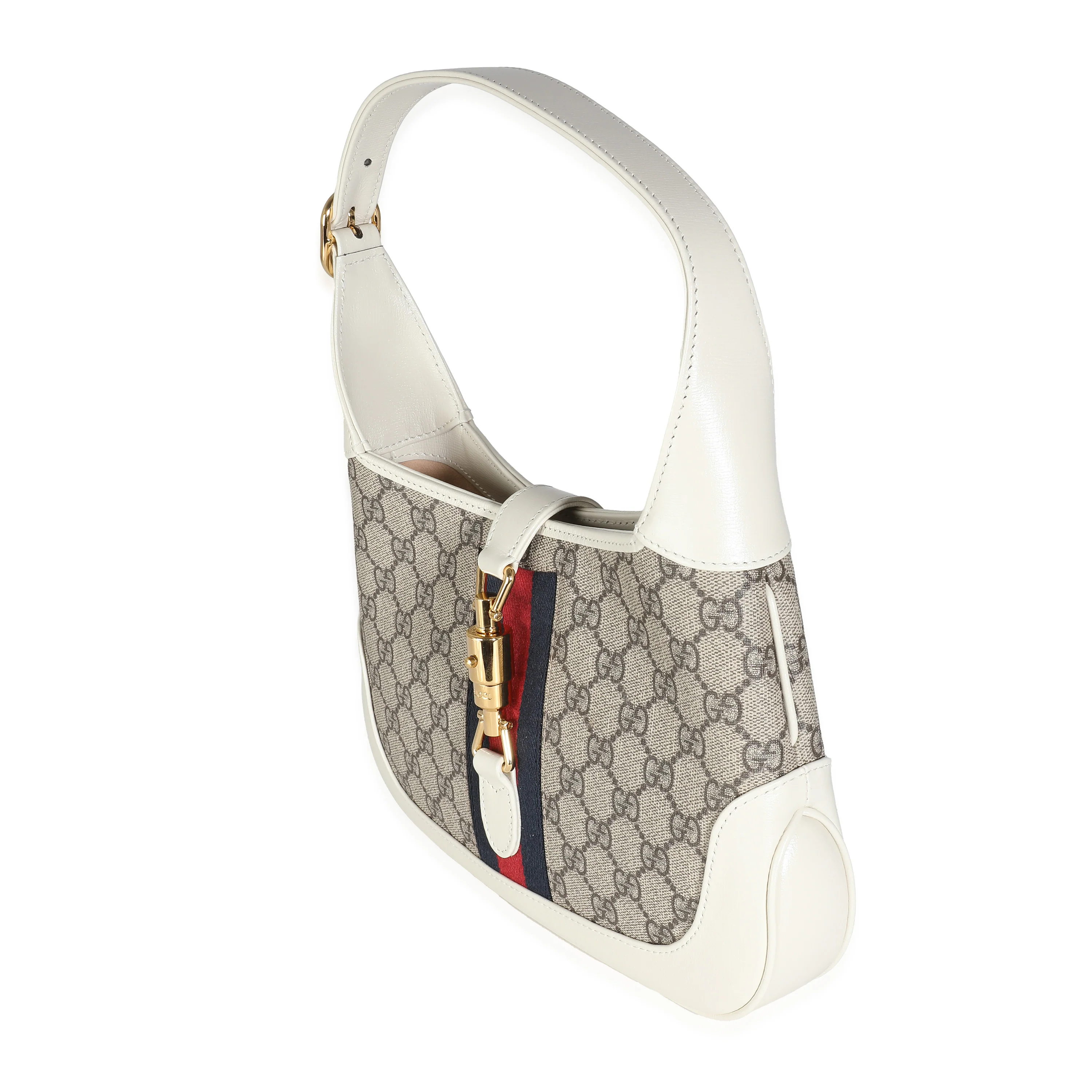 Beige Ebony Mystique White GG Supreme Web Small Jackie 1961 - Image 2