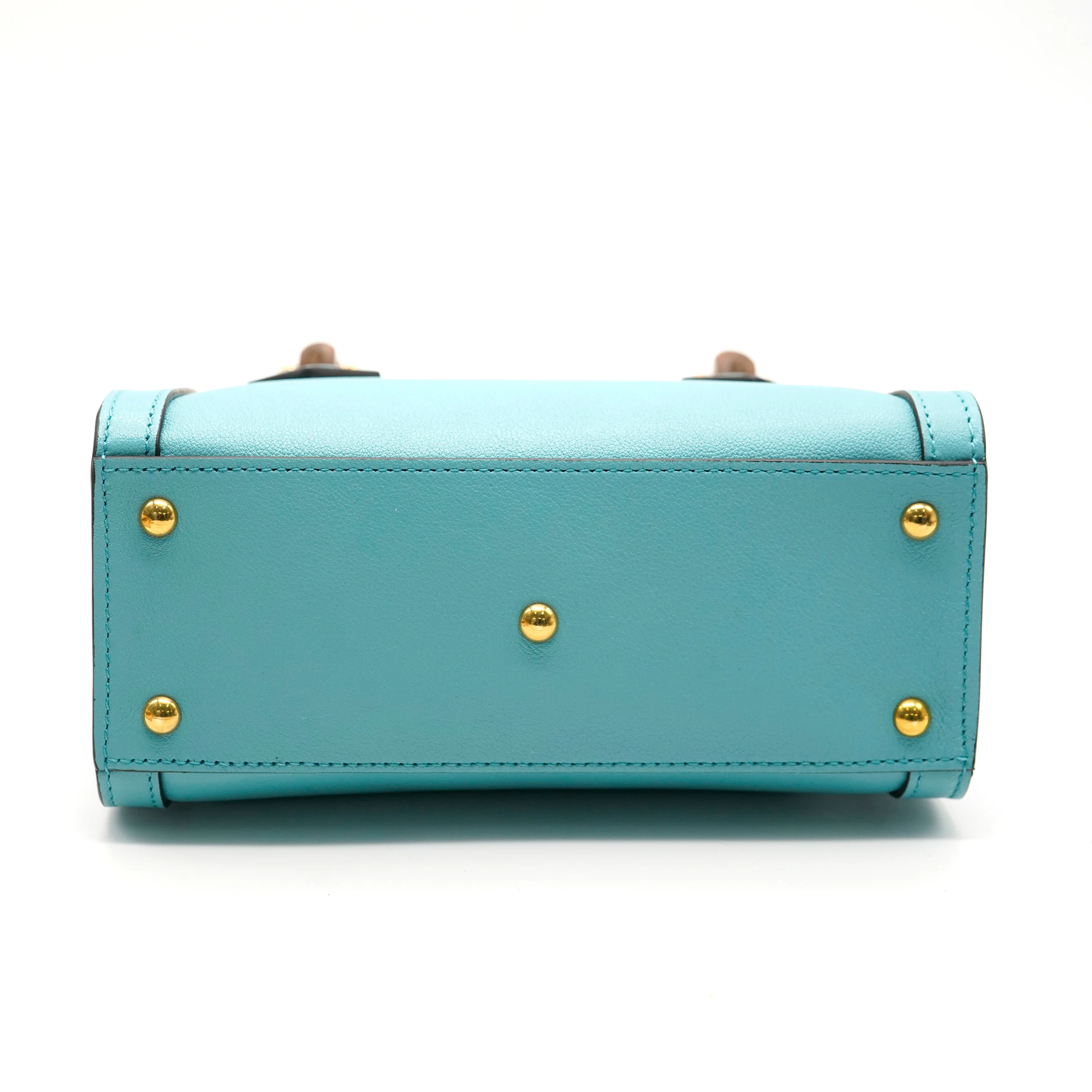 Gucci Dusty Azure Wonka Calfskin Mini Diana Tote Bag - Image 5