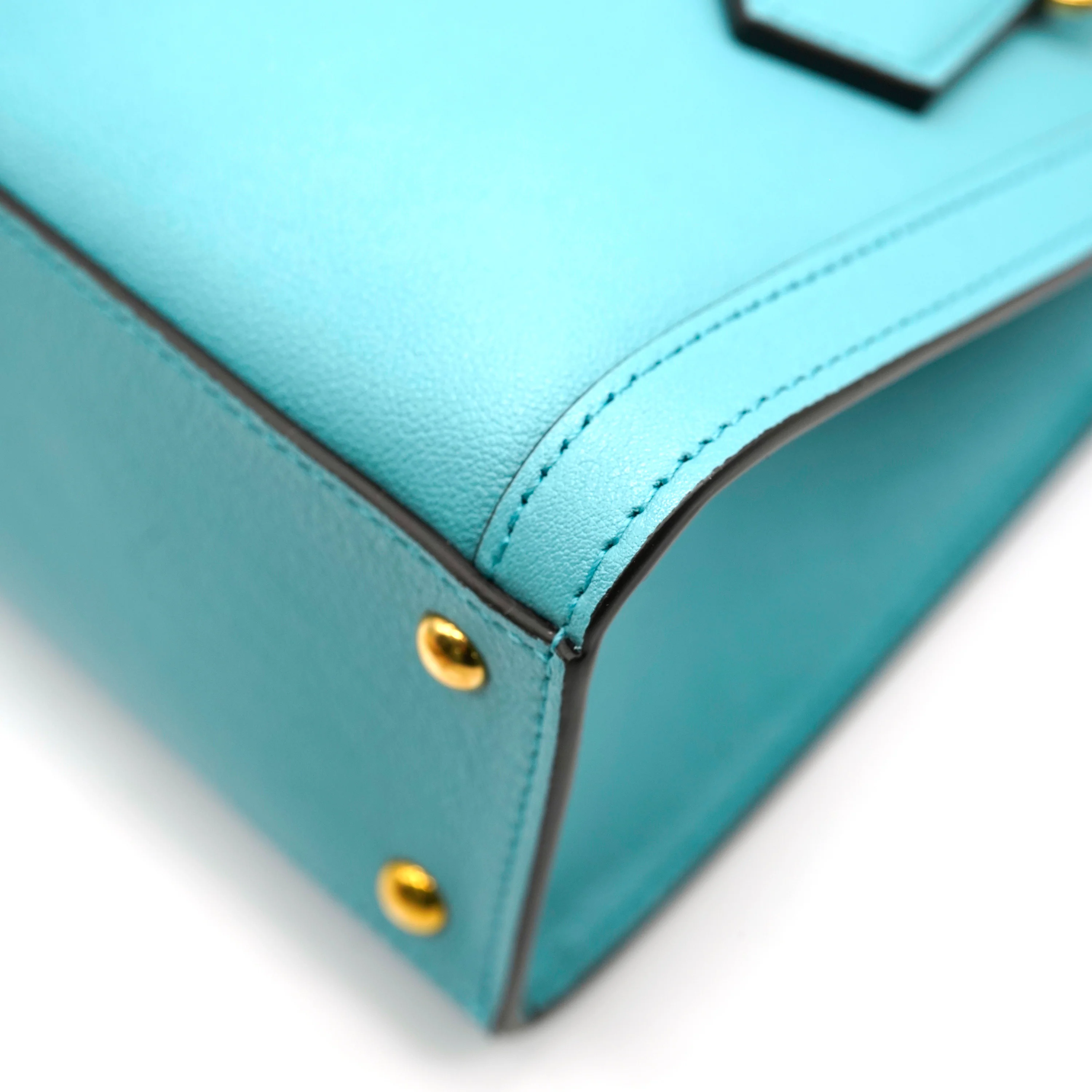 Gucci Dusty Azure Wonka Calfskin Mini Diana Tote Bag - Image 6