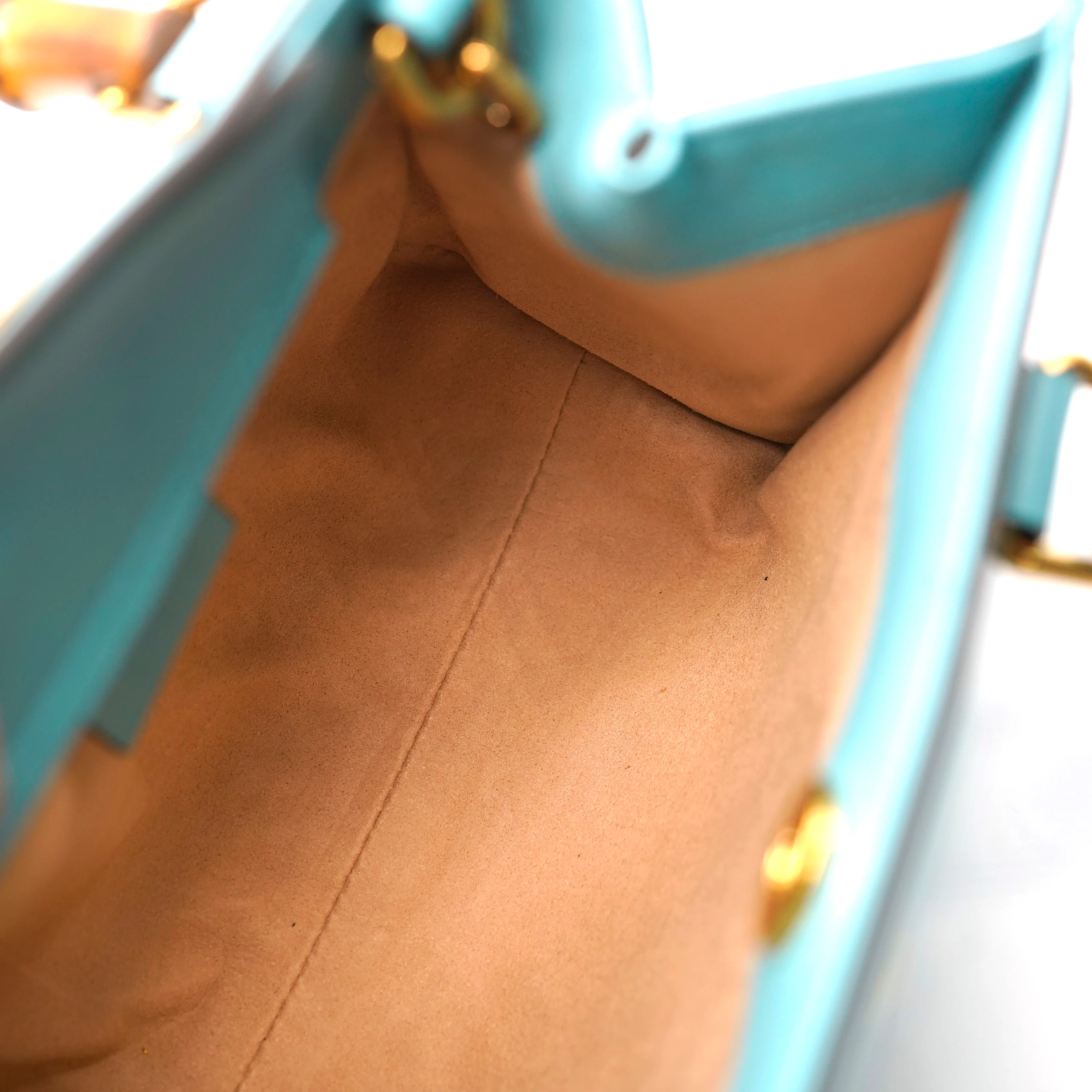 Gucci Dusty Azure Wonka Calfskin Mini Diana Tote Bag - Image 8