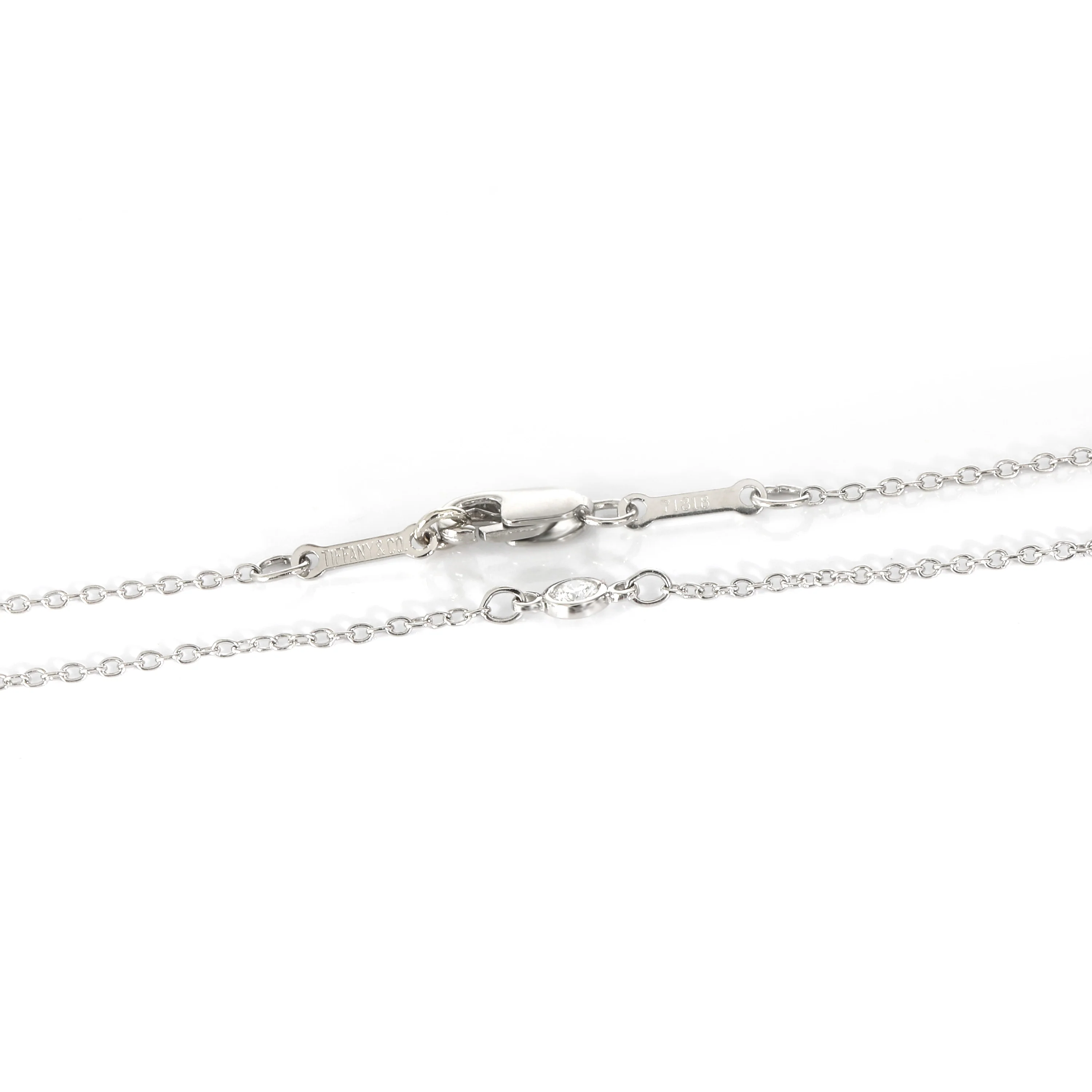 Elsa Peretti 5 Station Diamonds by the Yard Neclace, Platinum - Image 3