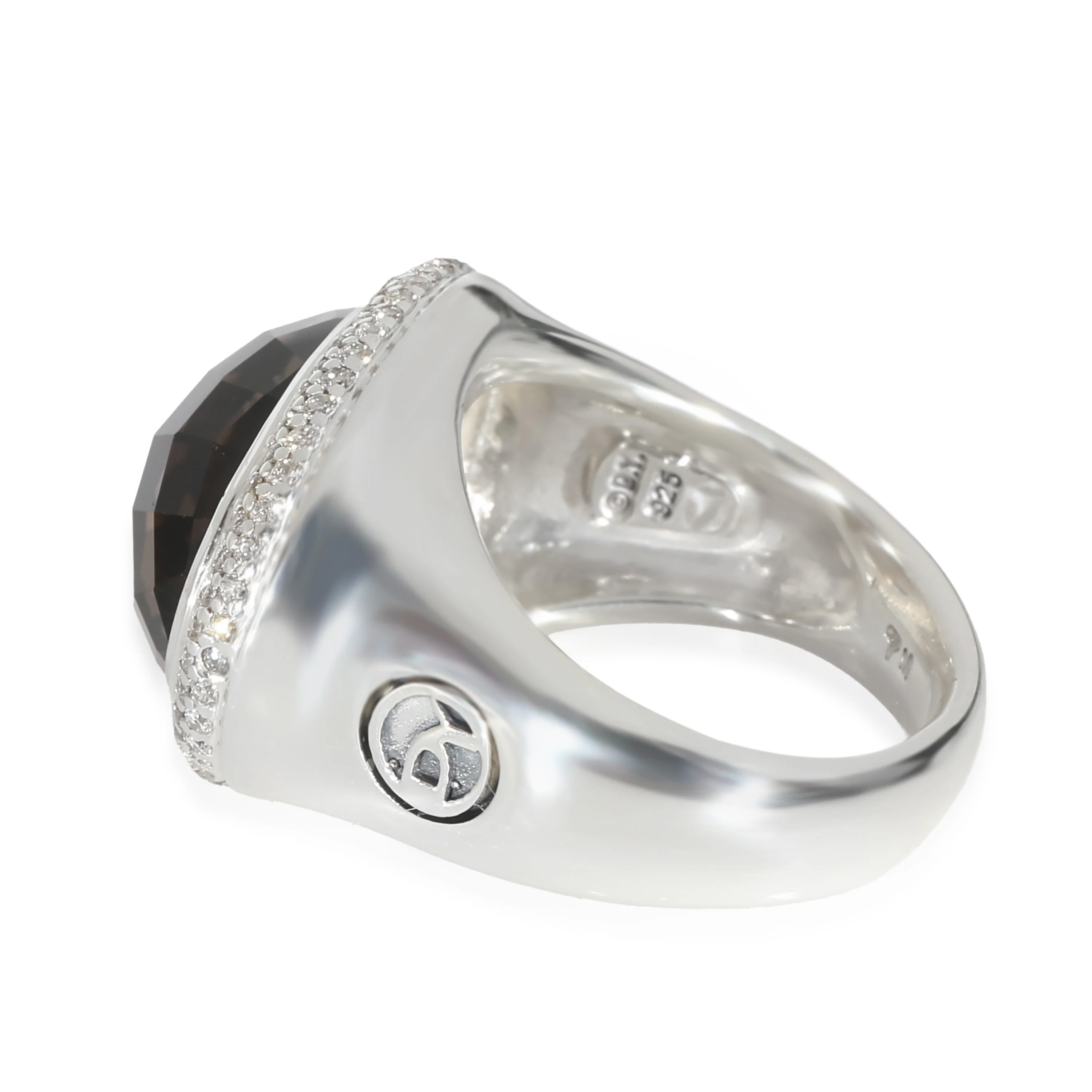 Signature Oval Cocktail Ring in Sterling Silver 0.5 CTW - Image 4