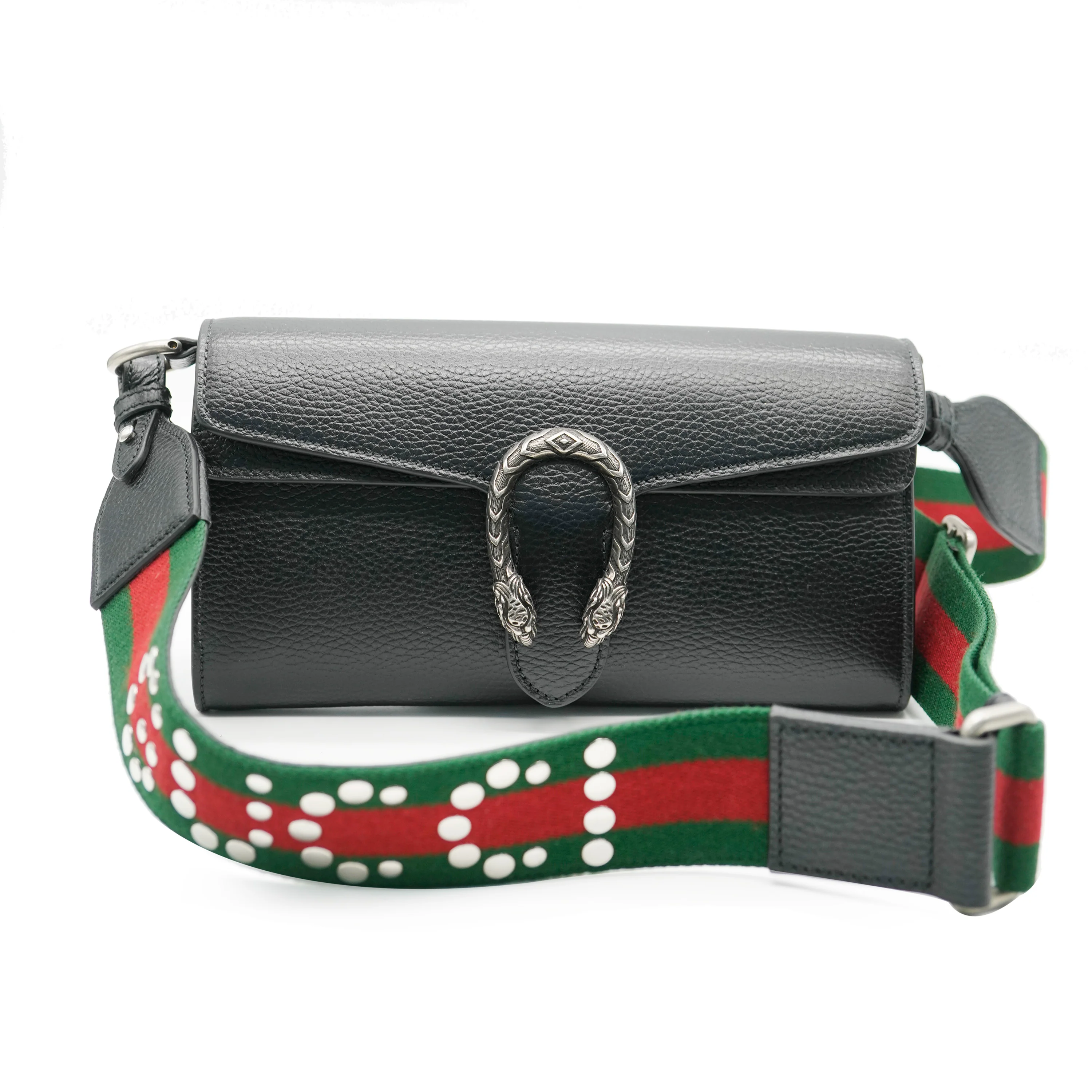 Black Dollar Calfskin Web Small Dionysus - Image 8