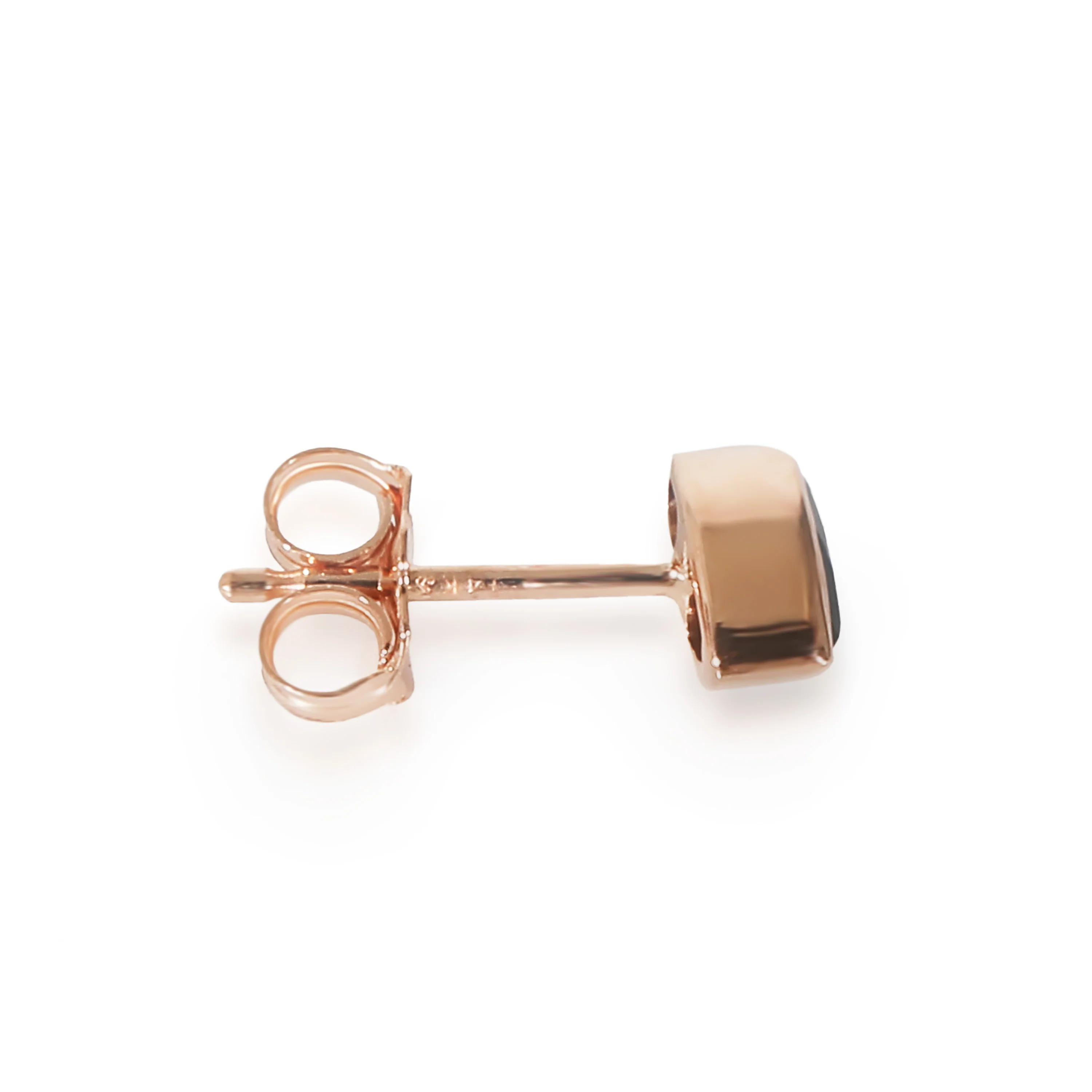 Marquise Shaped Lab Created Sapphire Single Stud in 14K Rose Gold 0.28 Ct - Image 2