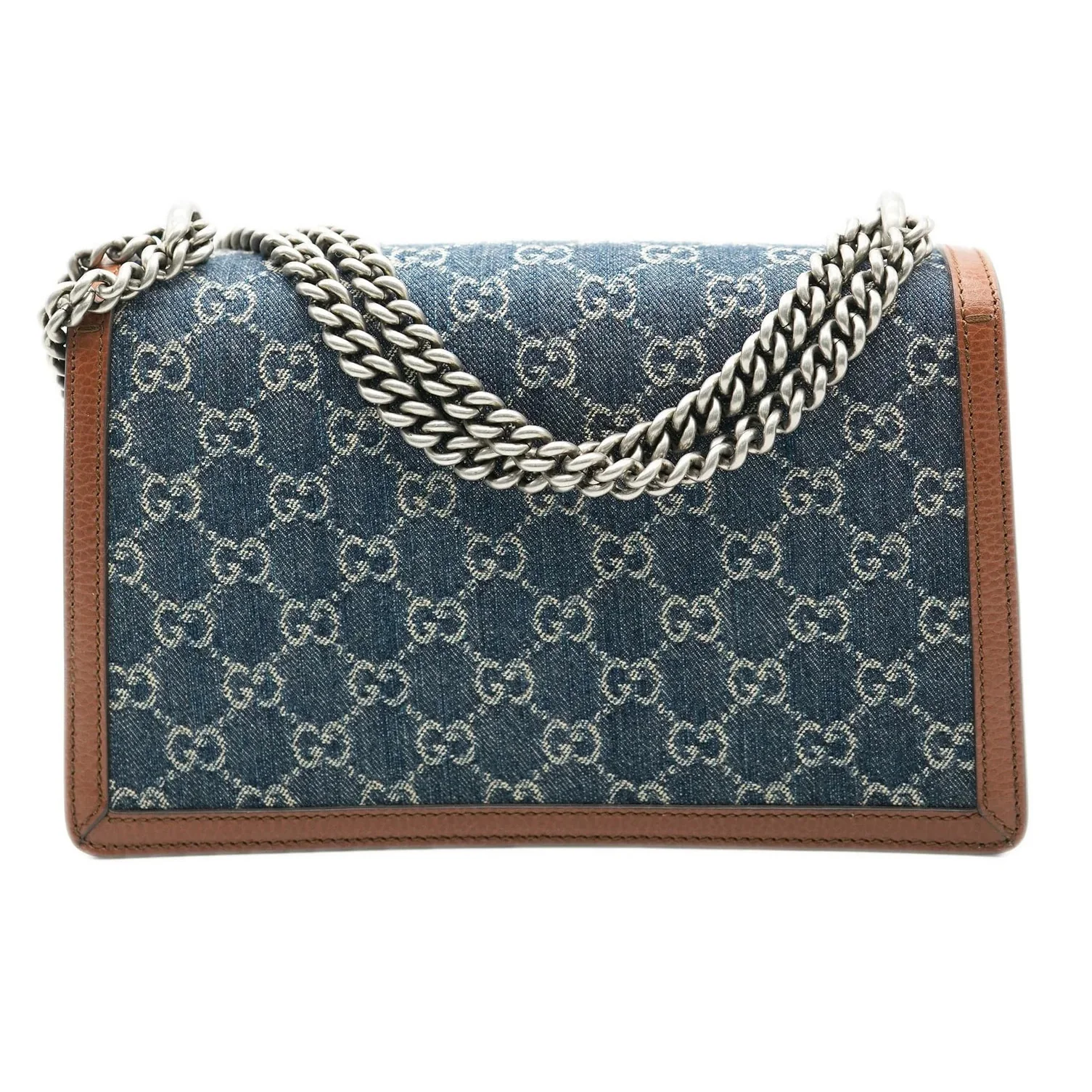 Gucci Blue Tea Cuir New Denim Dollar Calfskin GG Small Dionysus - Image 4