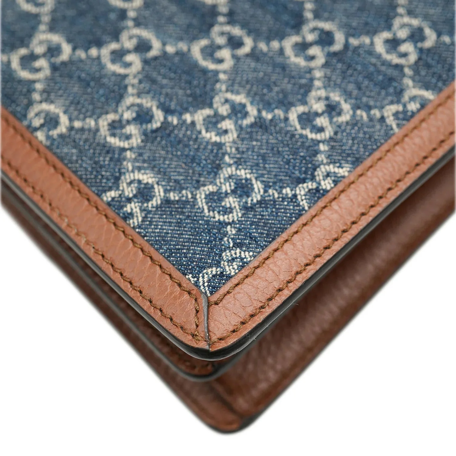 Gucci Blue Tea Cuir New Denim Dollar Calfskin GG Small Dionysus - Image 6