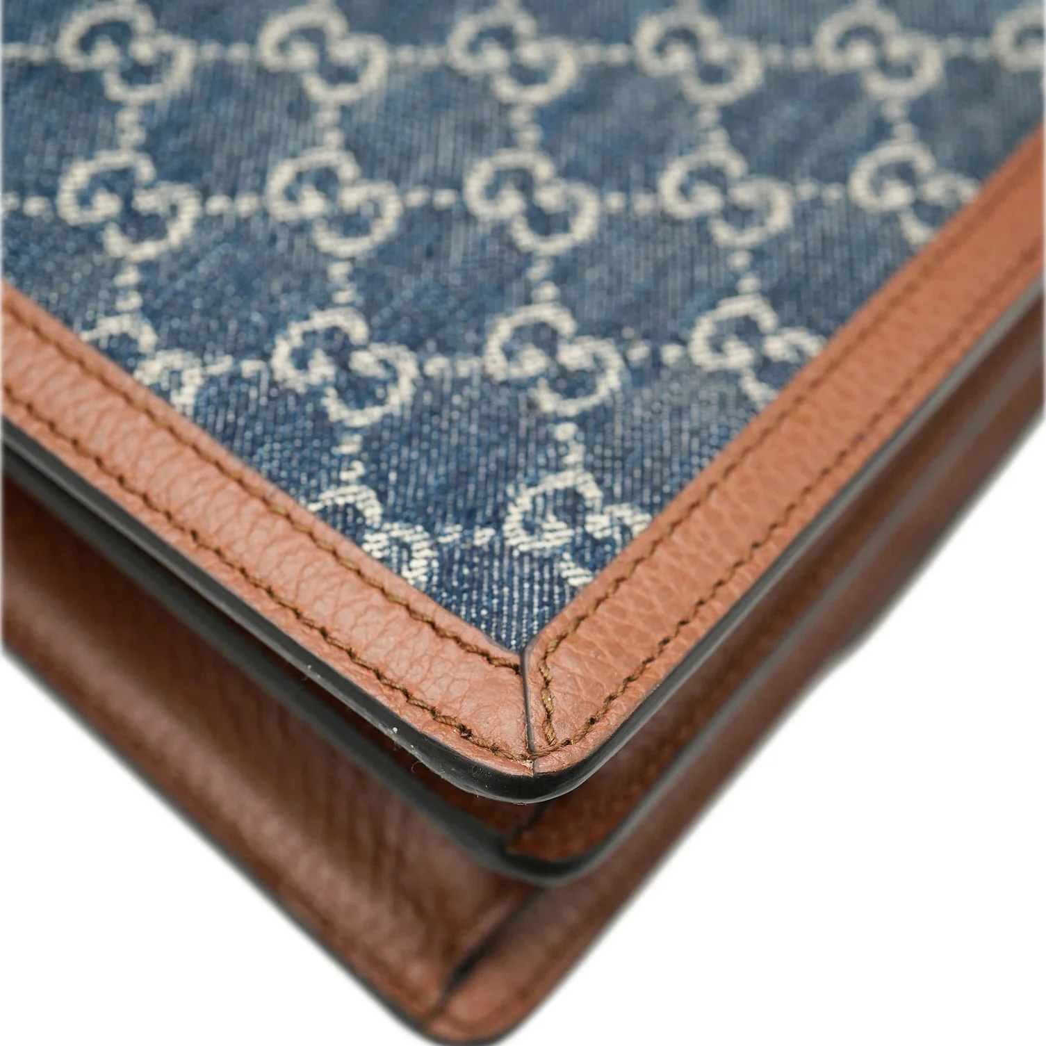 Gucci Blue Tea Cuir New Denim Dollar Calfskin GG Small Dionysus - Image 7