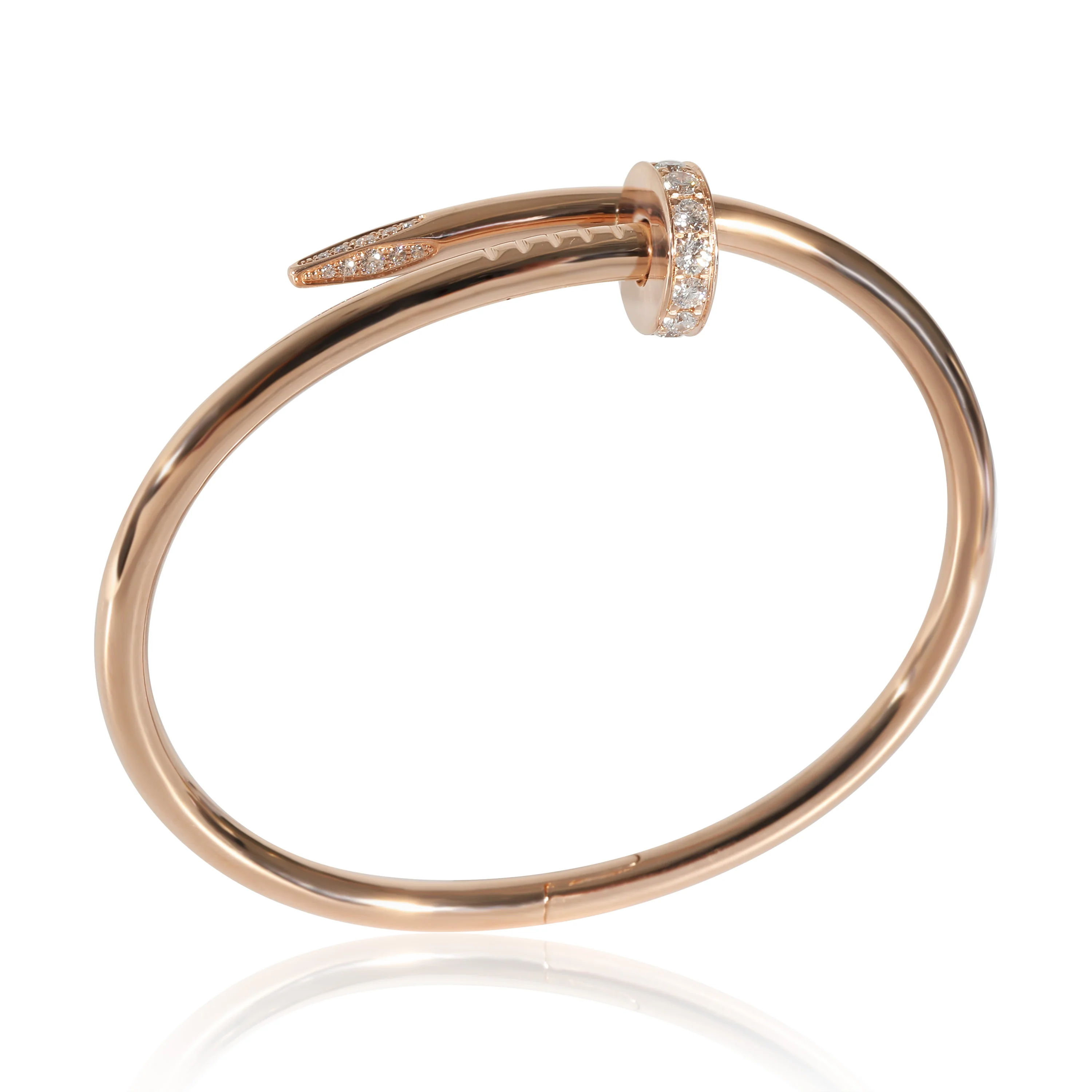 Cartier Juste Un Clou Bracelet in 18K Rose Gold 0.58 CTW - Image 2