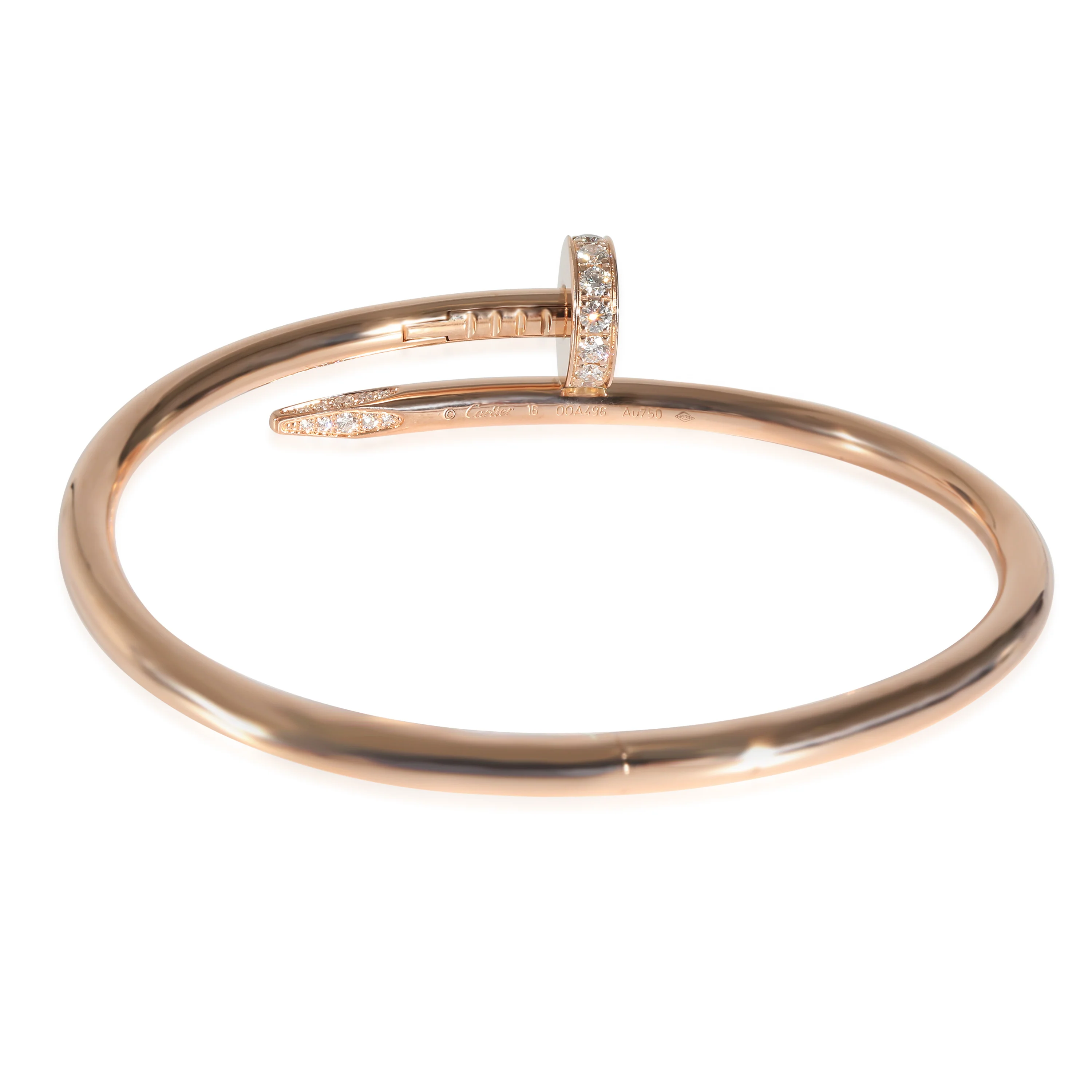 Cartier Juste Un Clou Bracelet in 18K Rose Gold 0.58 CTW - Image 4