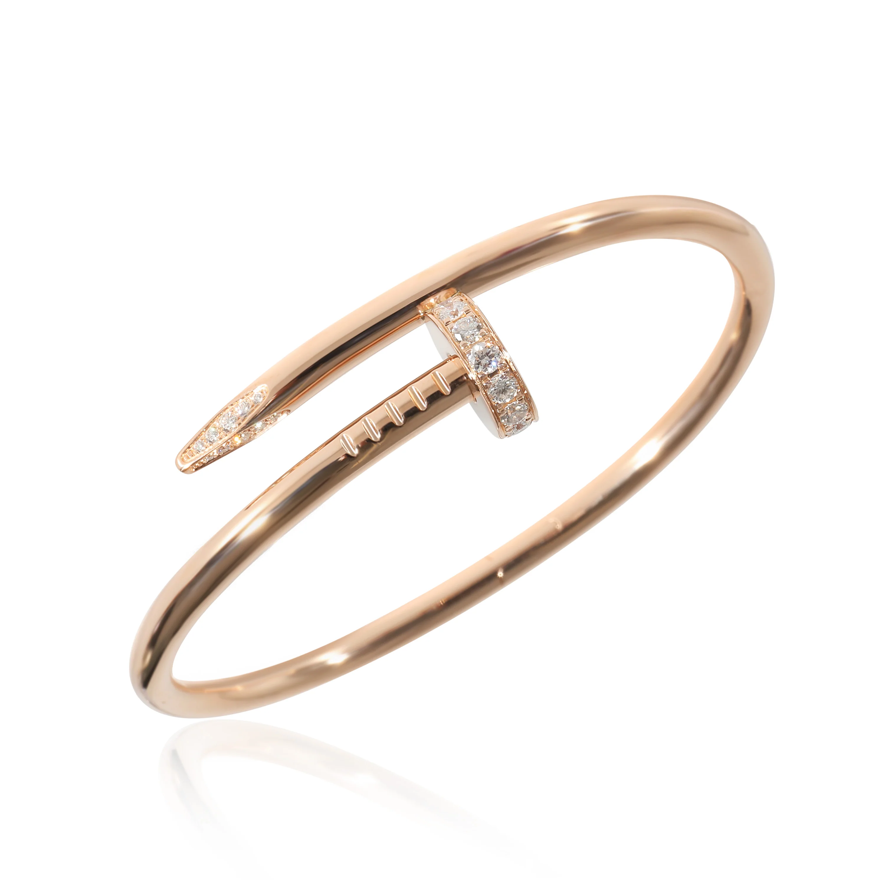 Cartier Juste Un Clou Bracelet in 18K Rose Gold 0.58 CTW - Image 3